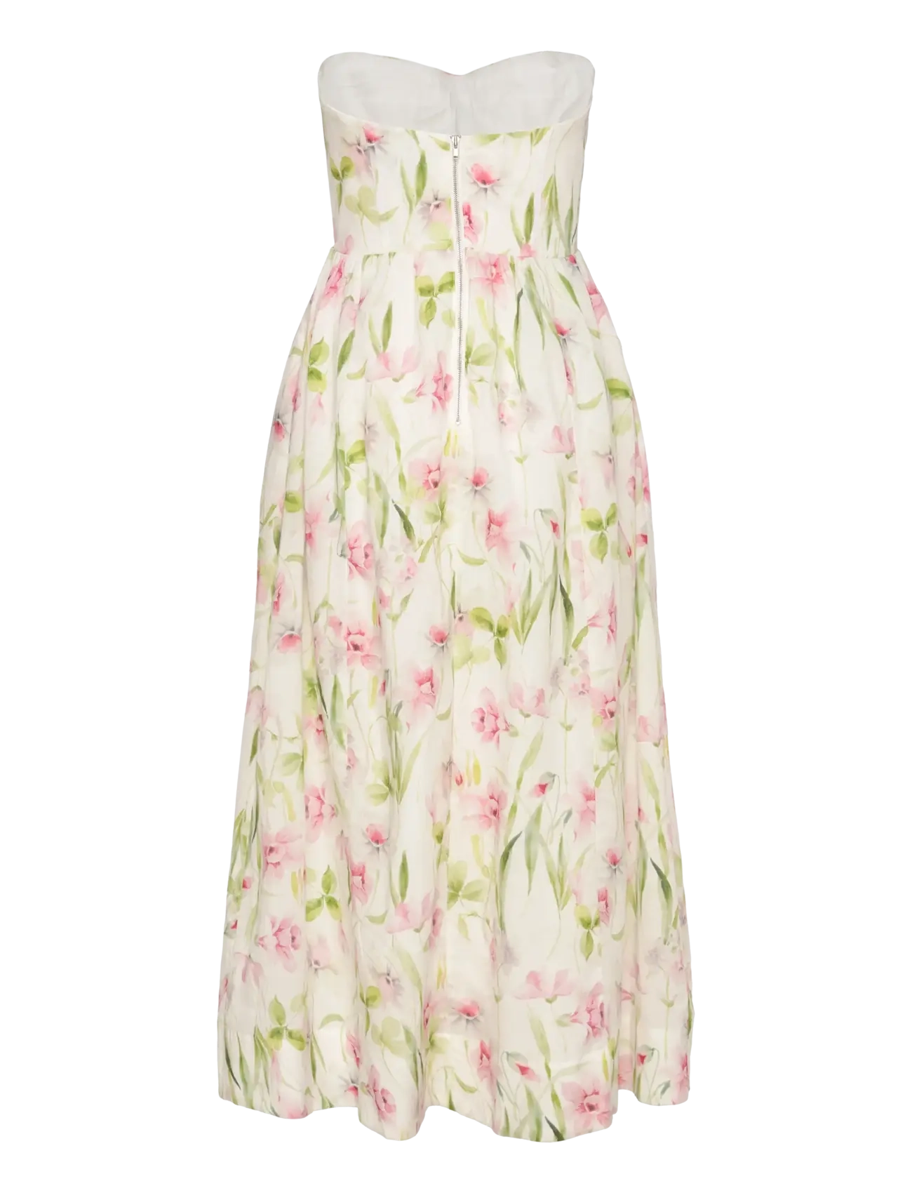 Bardot - LOLA CORSET MIDI DRESS - summer white floral - 2