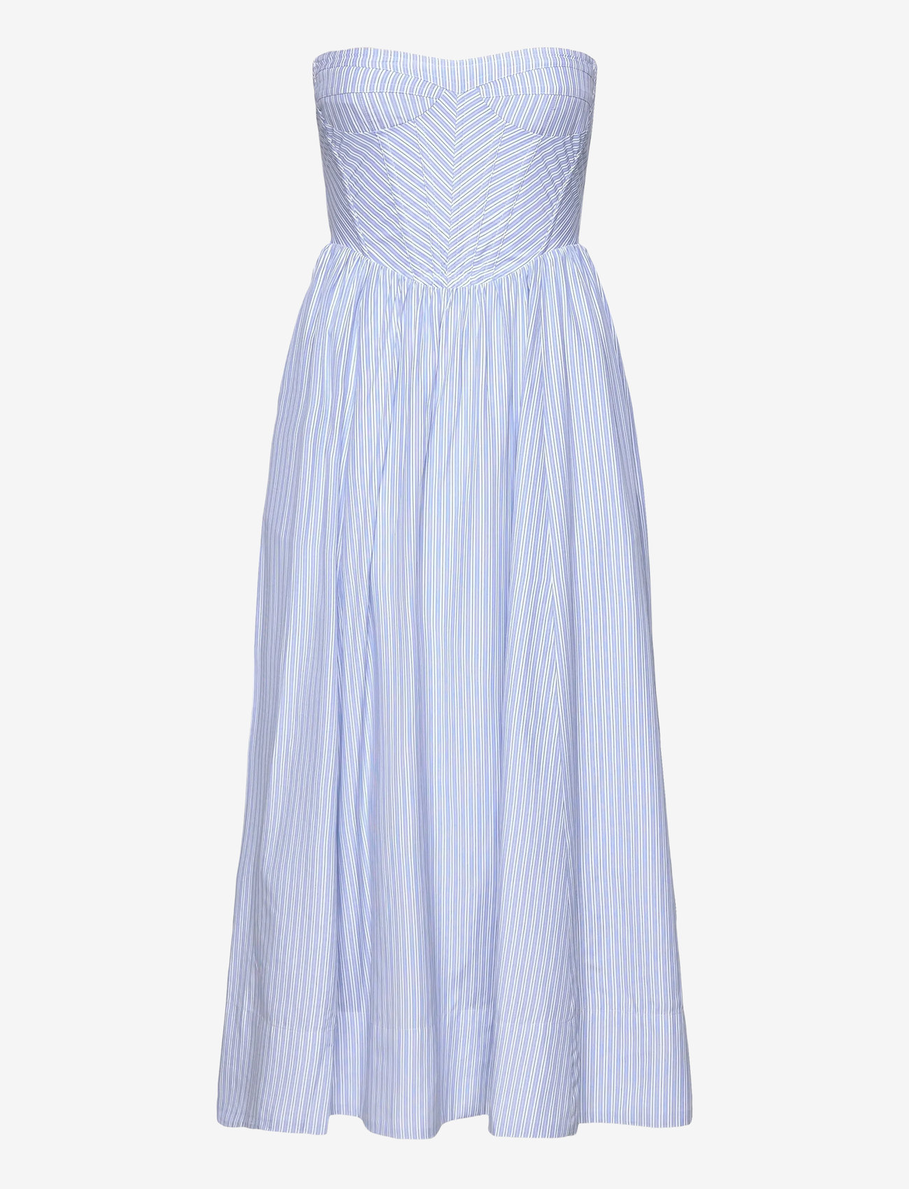Bardot - LOLA CORSET STRIPE MIDI DRESS - blue strip - 1