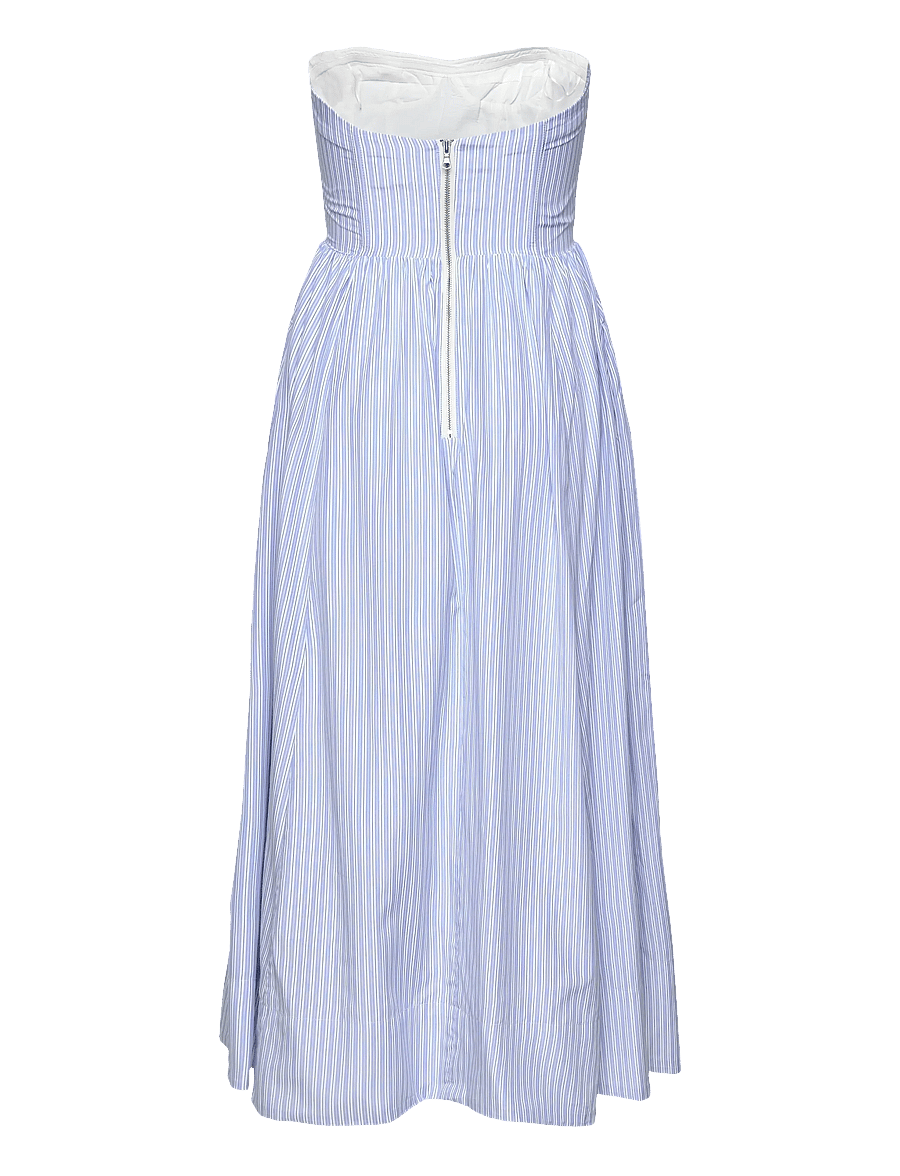 Bardot - LOLA CORSET STRIPE MIDI DRESS - sommerkleider - blue strip - 2