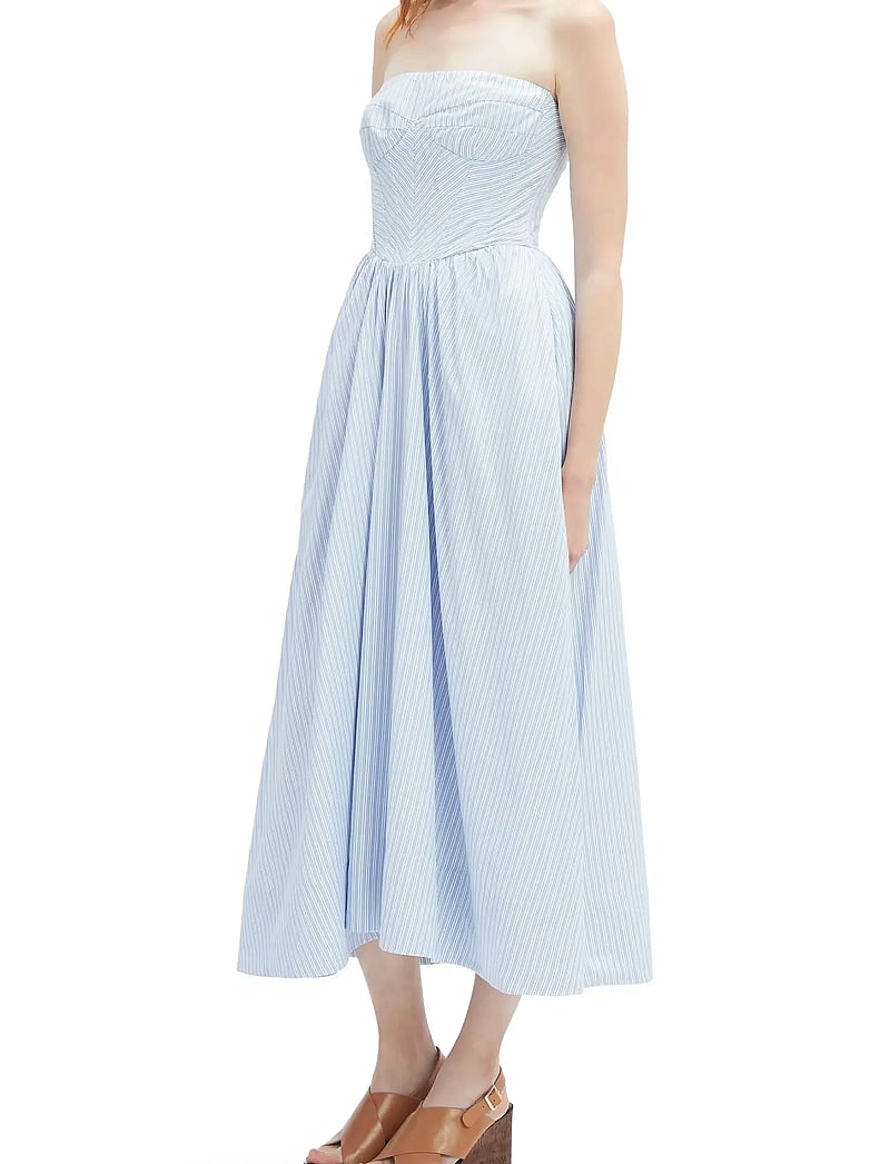 Bardot - LOLA CORSET STRIPE MIDI DRESS - blue strip - 3