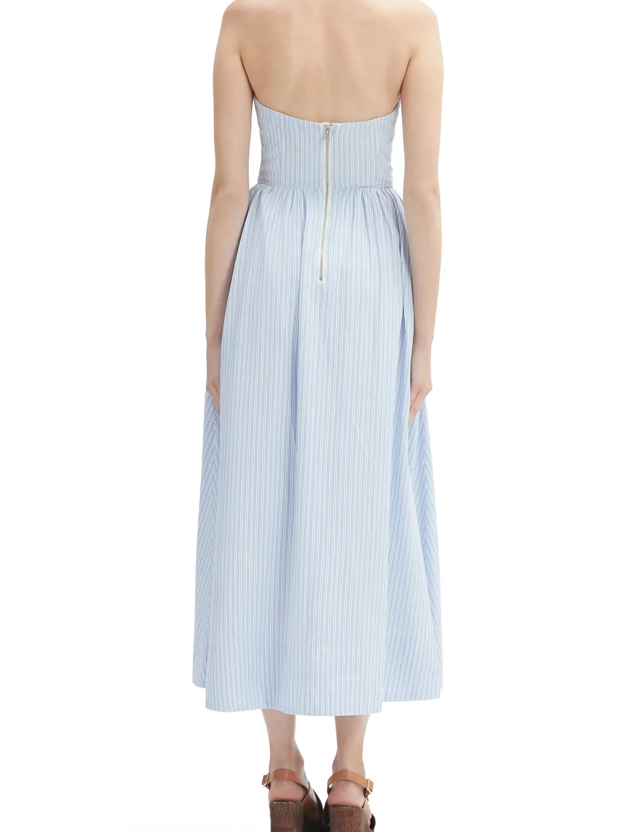 Bardot - LOLA CORSET STRIPE MIDI DRESS - sommerkleider - blue strip - 4