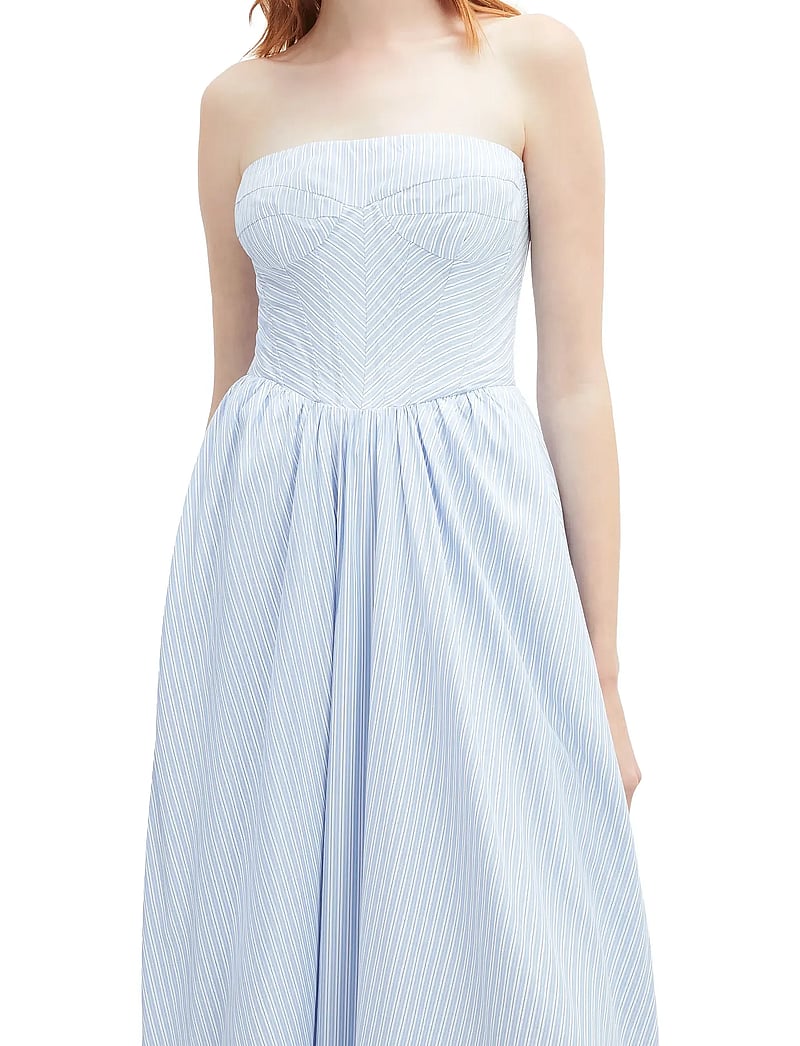 Bardot - LOLA CORSET STRIPE MIDI DRESS - blue strip - 5