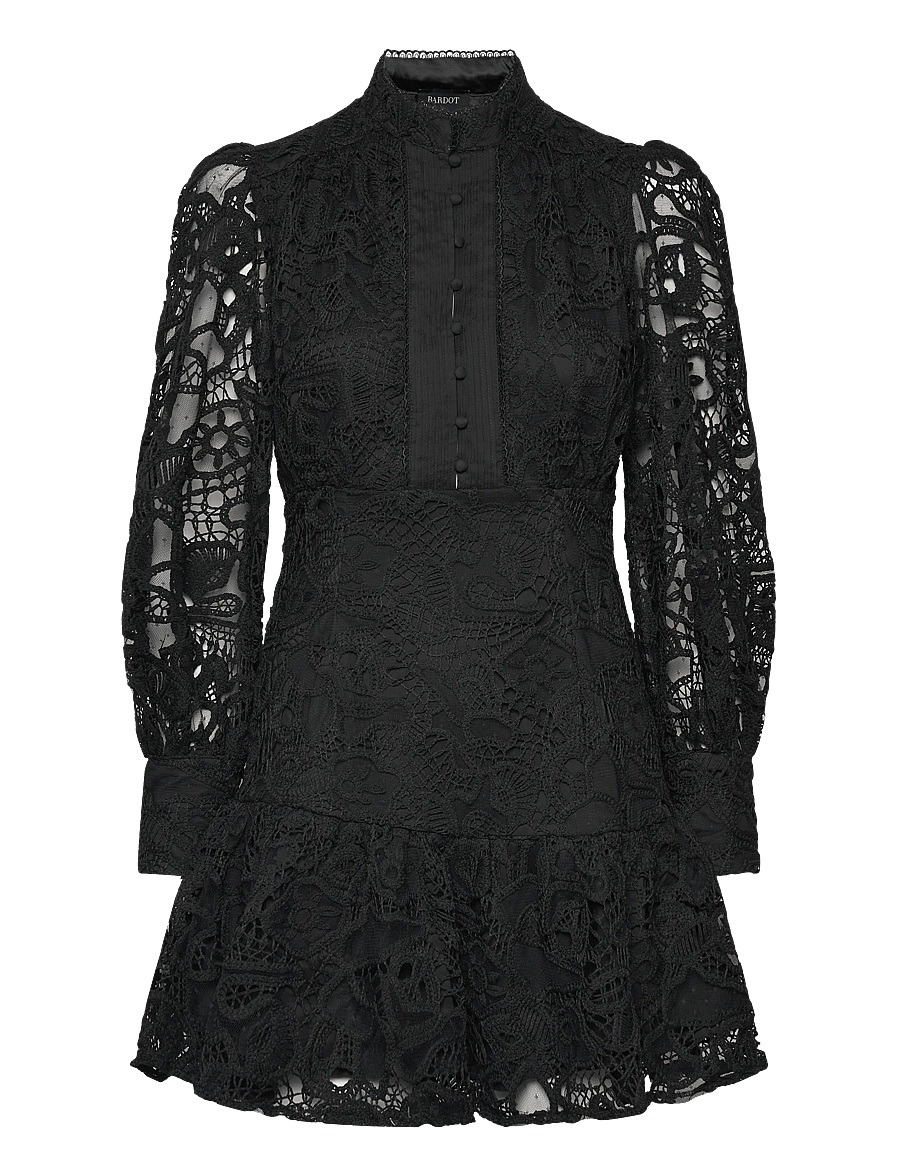 Bardot - REMY EMBROIDERED MINI DRESS - black - 0