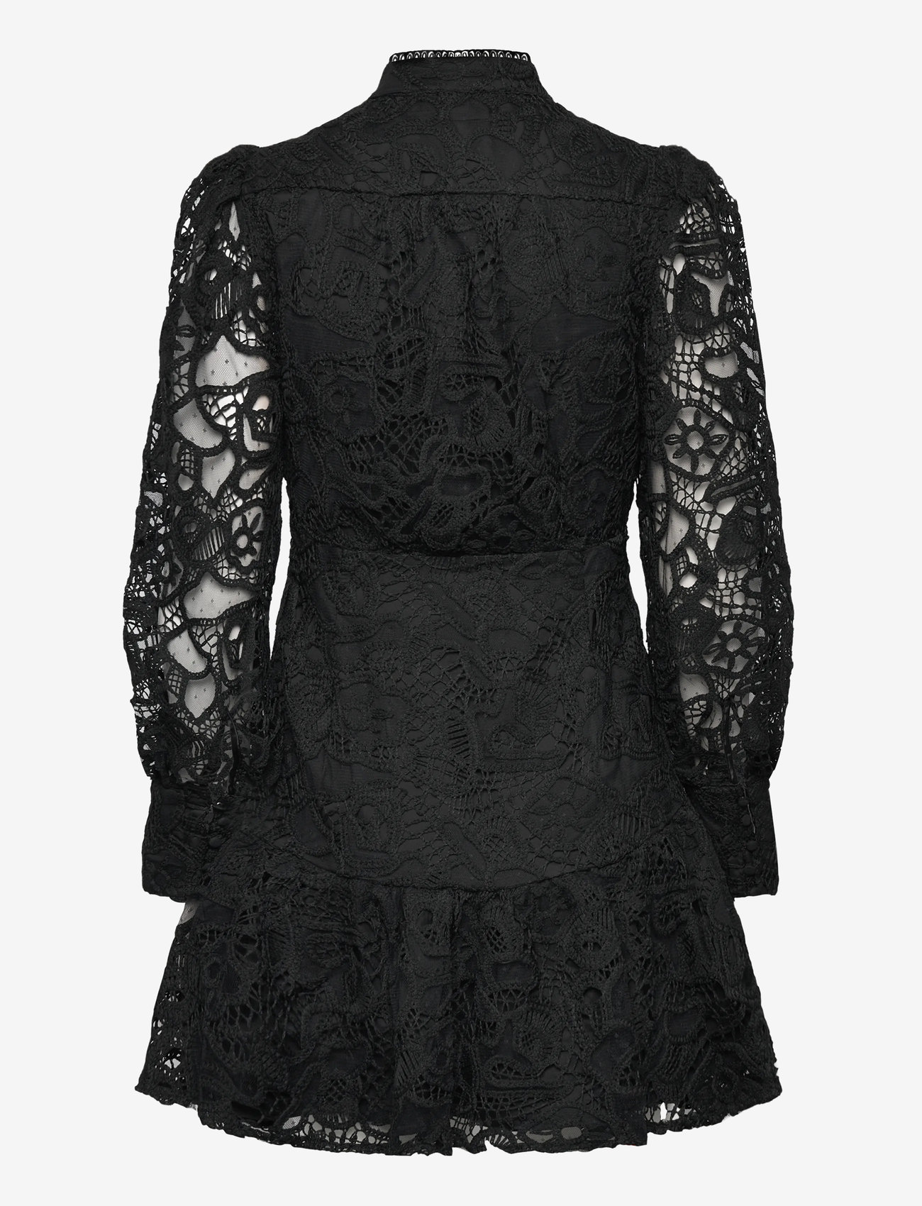 Bardot - REMY EMBROIDERED MINI DRESS - pitskleidid - black - 1