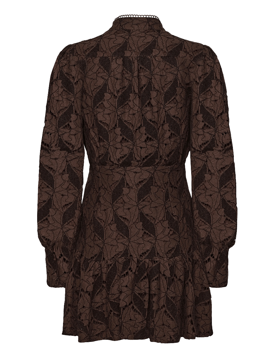 Bardot - REMY MINI LACE DRESS - blondekjoler - chocolate - 2