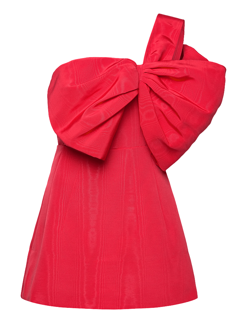 Bardot - BELLA BOW MINI DRESS - cocktailklänningar - fire red - 1