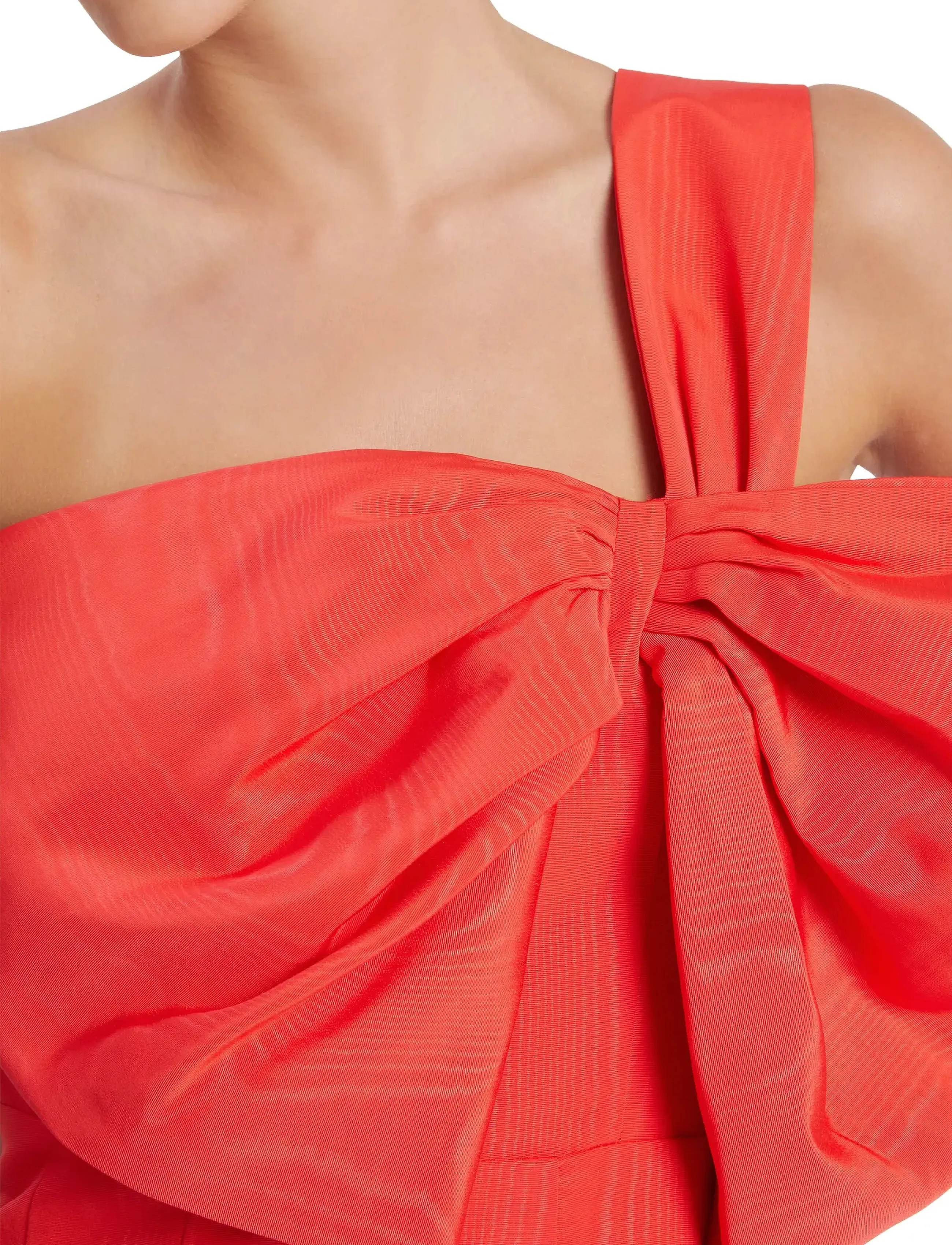 Bardot - BELLA BOW MINI DRESS - fire red - 5