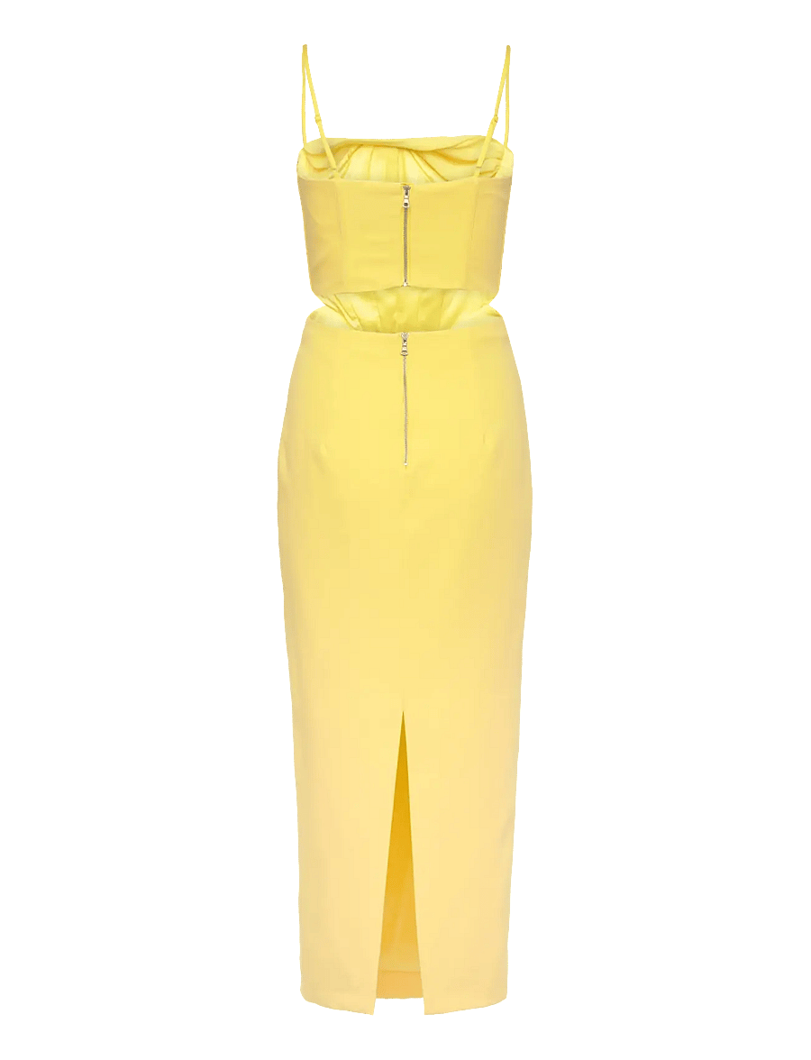 bardot martini midi dress in limoncello Bardot Martini Midi Dress In Limoncello by Bardot