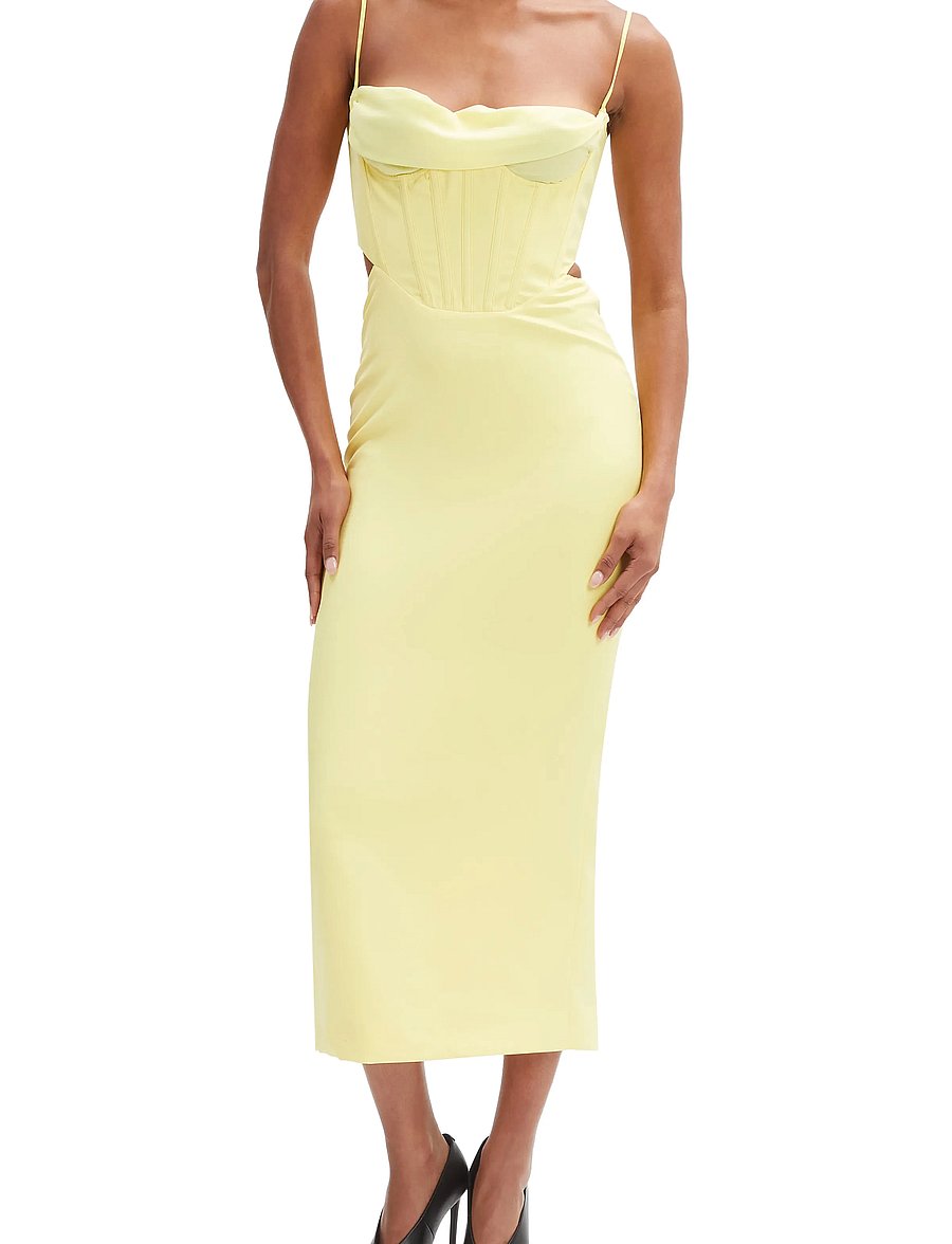 Bardot - MARTINI MIDI DRESS - cocktailkjoler - limoncello - 0