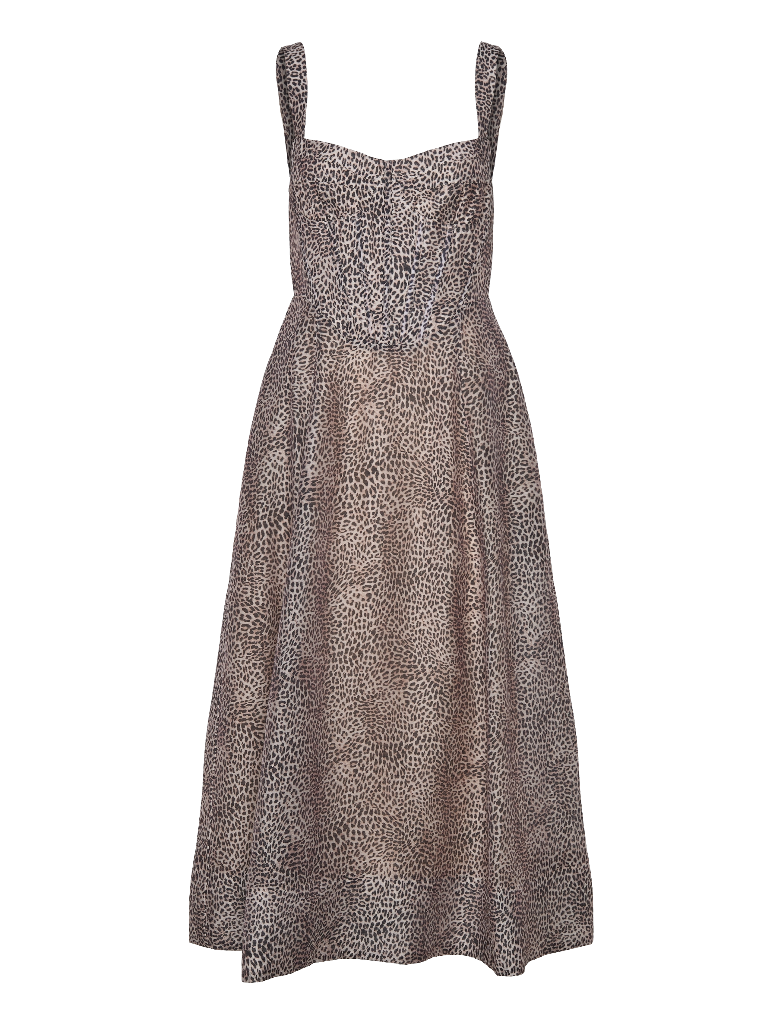 BARDOT Lilah Corset Midi Kleid Braun - 36 - Damen