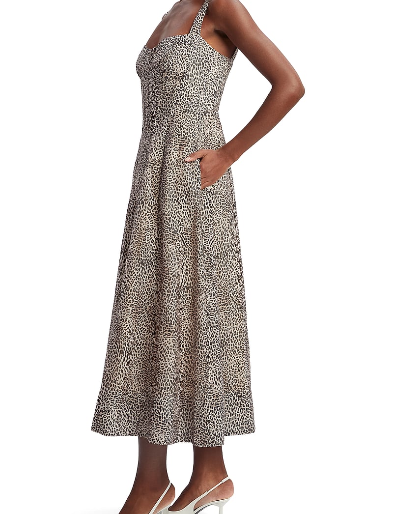 Bardot - LILAH CORSET MIDI DRESS - midikleider - b leopard - 3