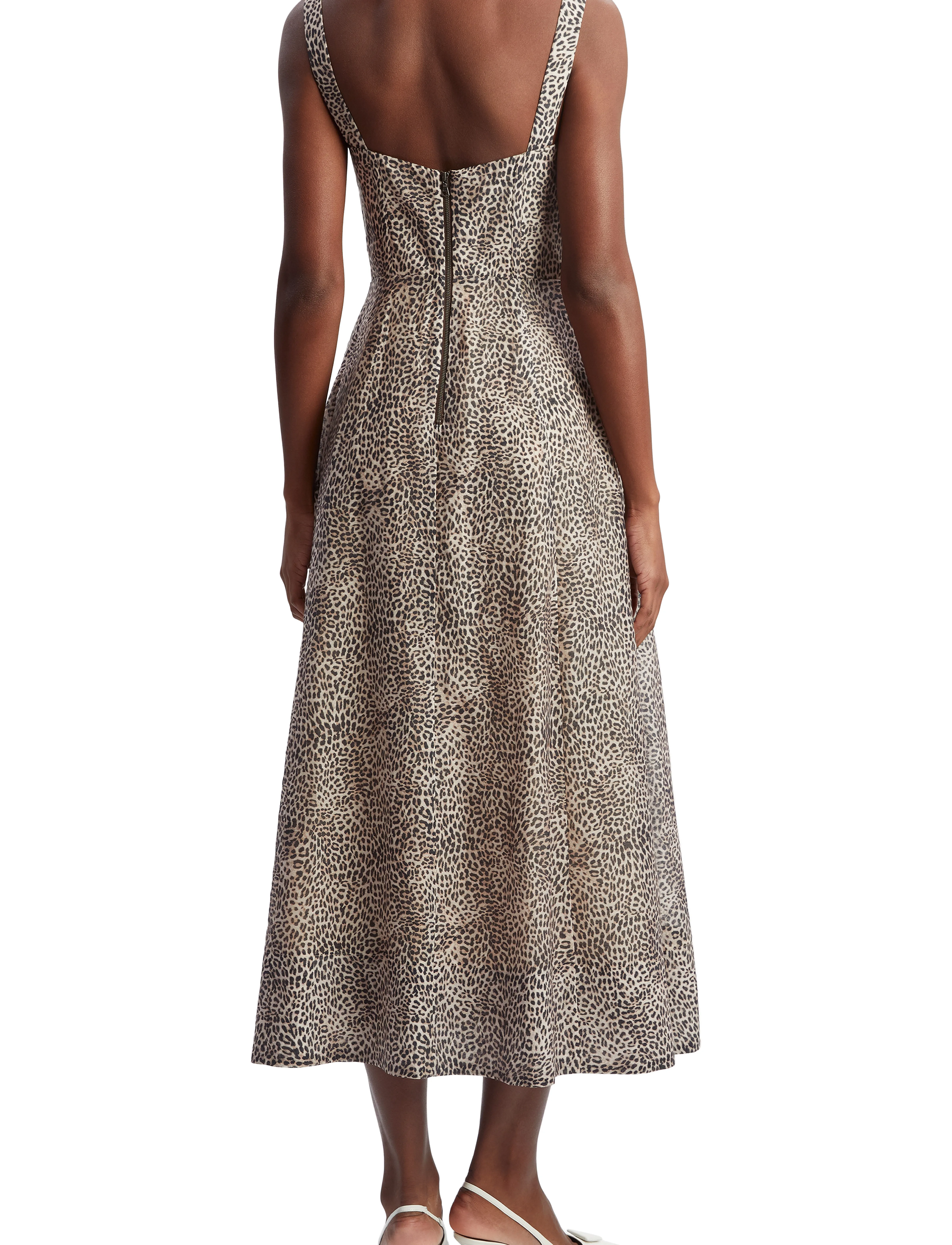 Bardot - LILAH CORSET MIDI DRESS - midikleidid - b leopard - 4