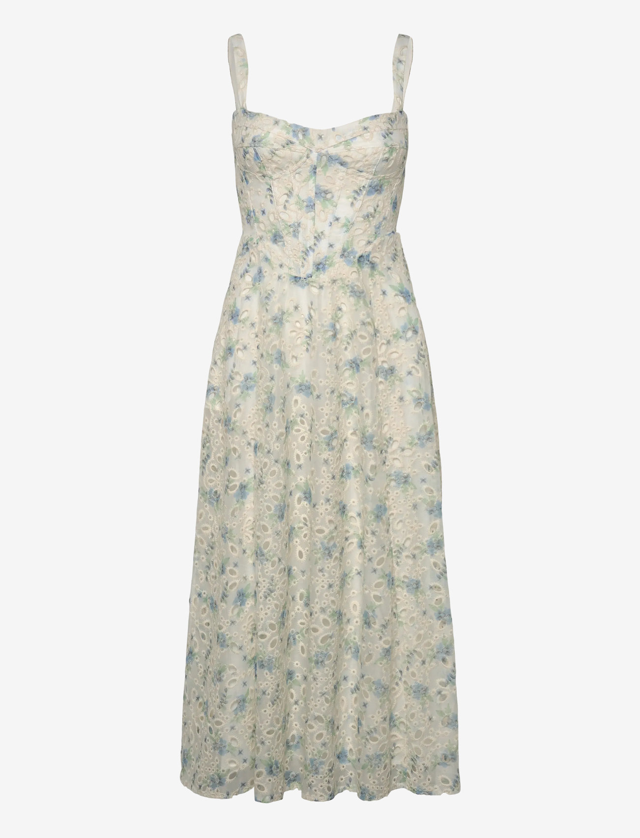 Bardot - ADALINE BRODERIE MIDI DRESS - blue white - 0