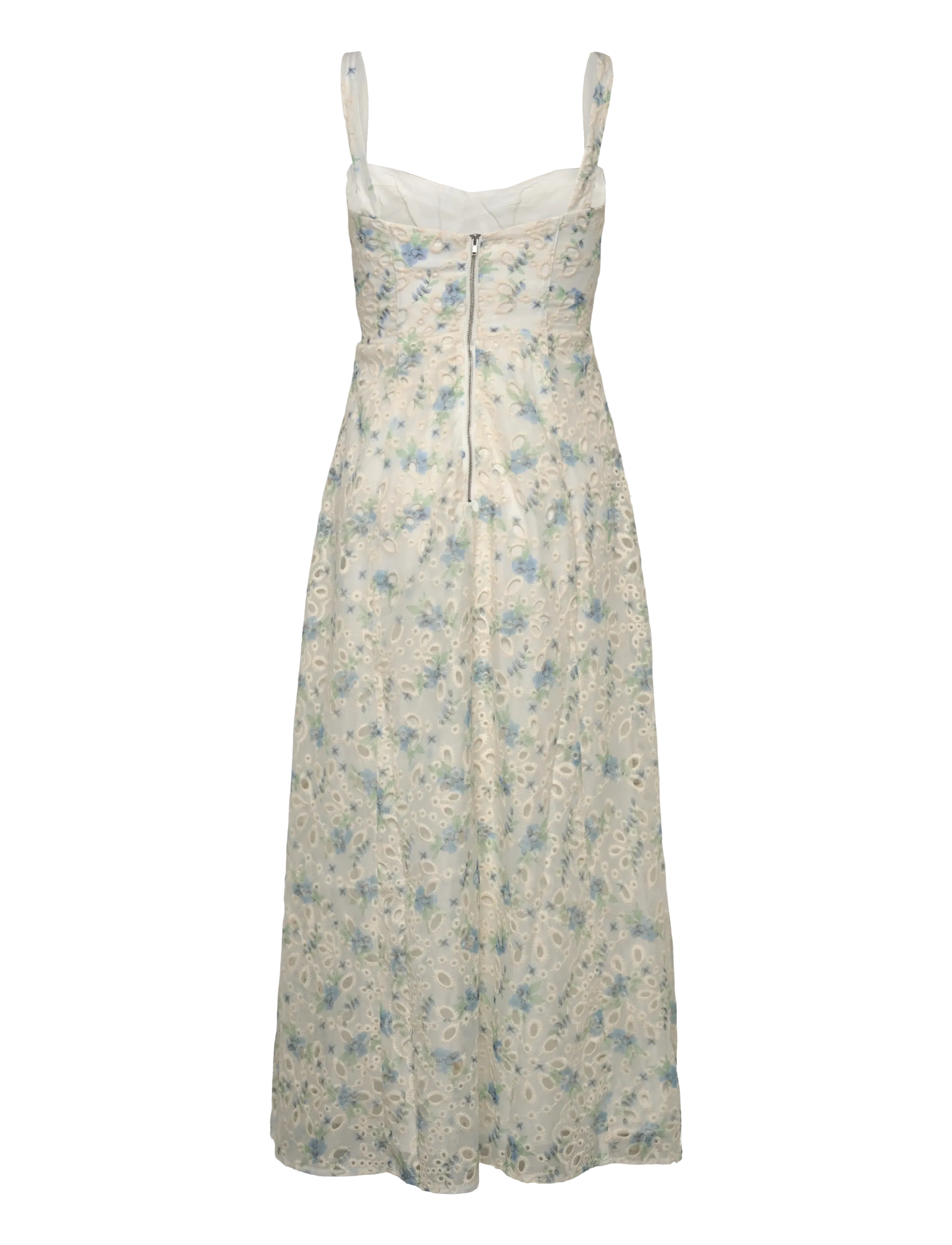 Bardot - ADALINE BRODERIE MIDI DRESS - blue white - 1