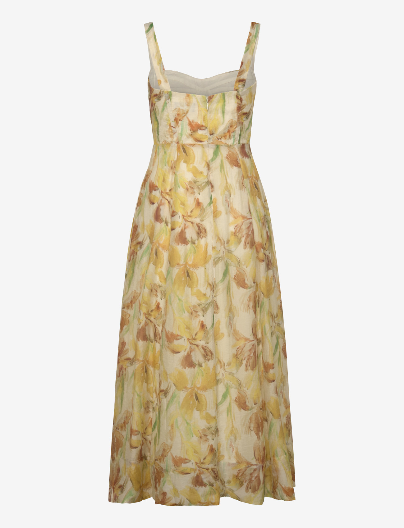 Bardot - ADALINE PRINTED MIDI DRESS - sukienki do kolan i midi - yellow flr - 1