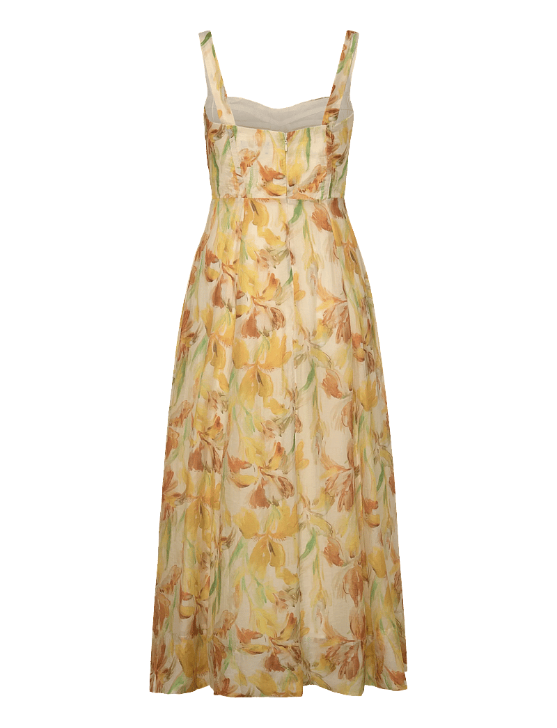 Bardot - ADALINE PRINTED MIDI DRESS - midikleider - yellow flr - 1