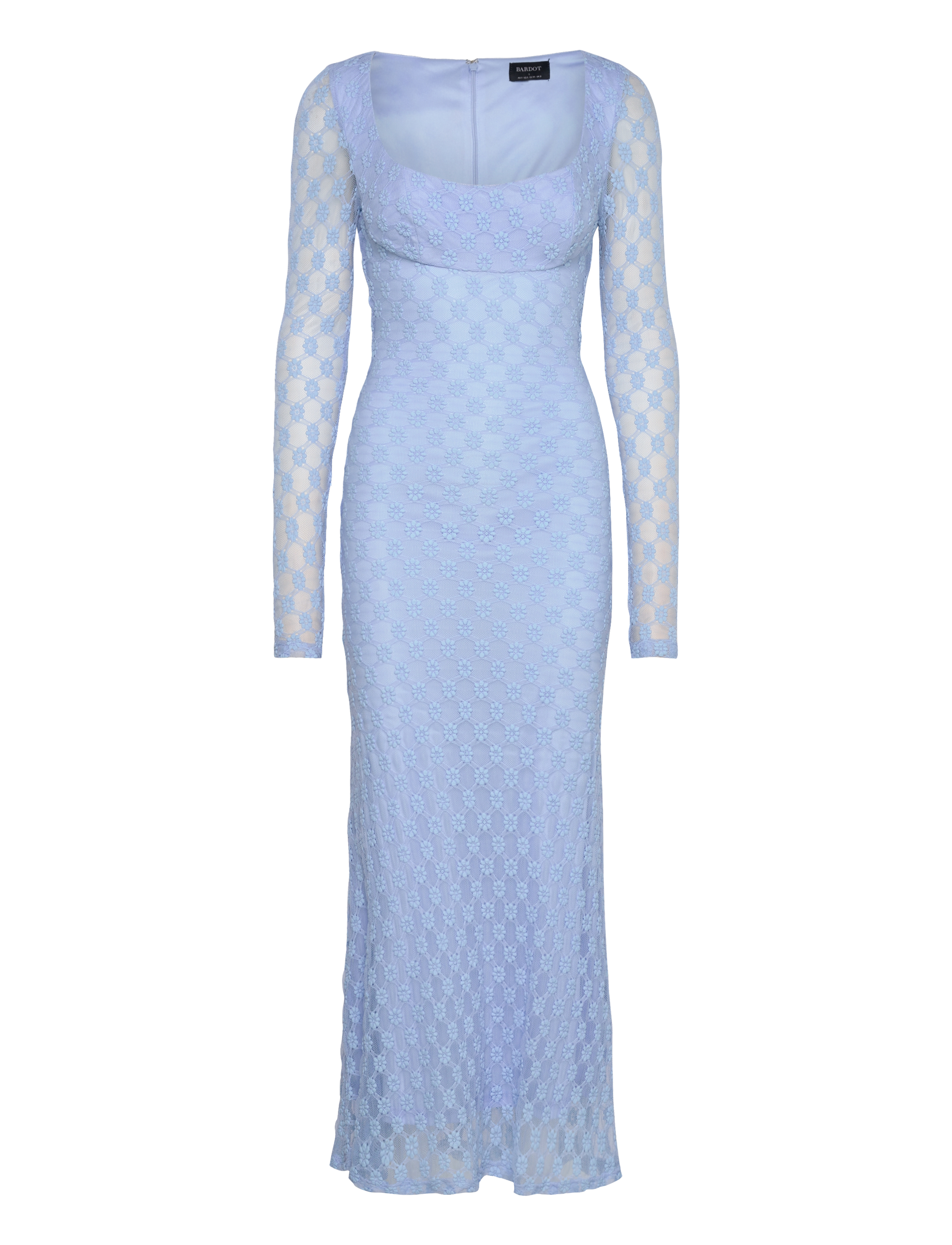 BARDOT Adoni Strickjacke Midi Kleid Blau - 40 - Damen