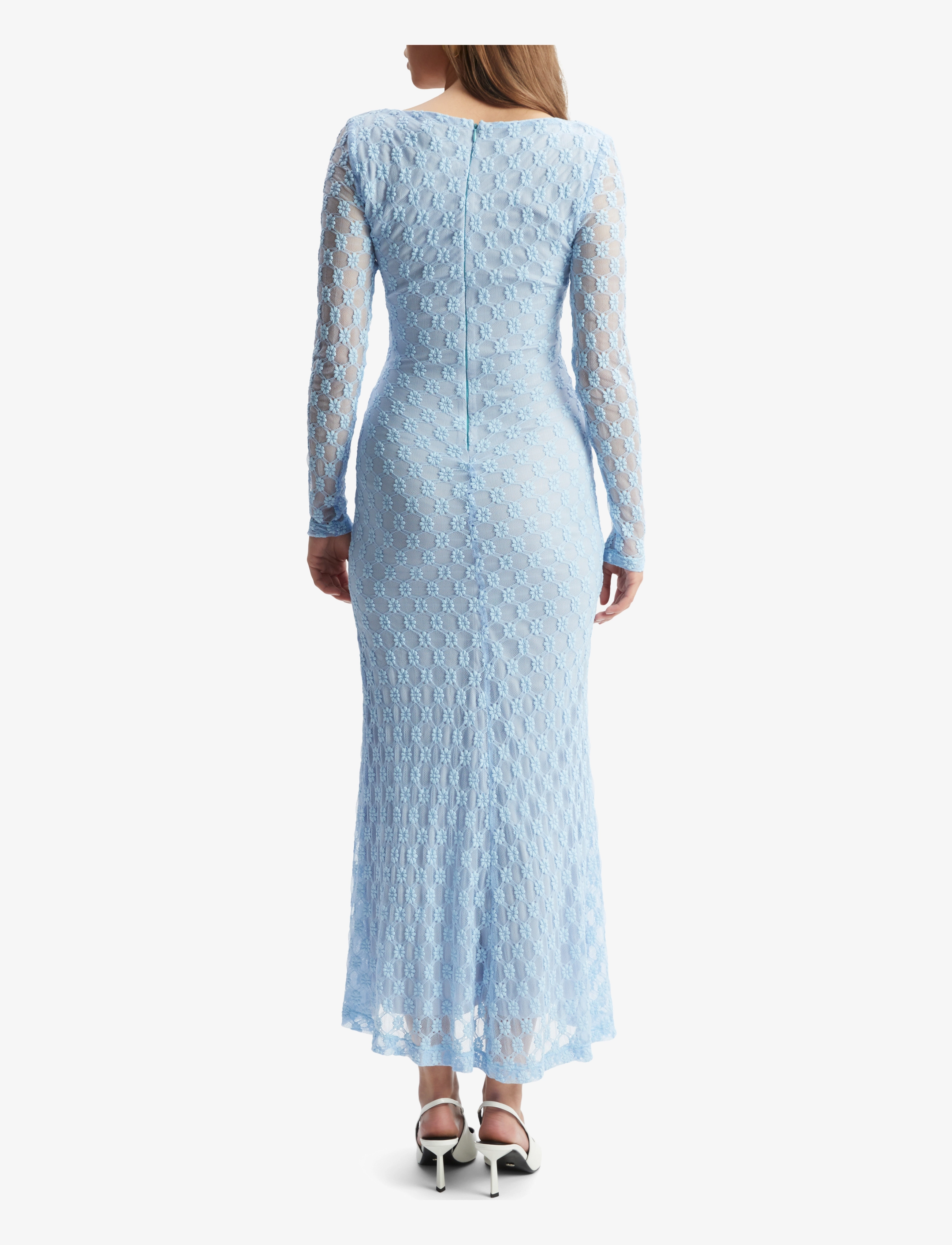 Bardot - ADONI LACE MIDI DRESS - lace dresses - cornflower - 4