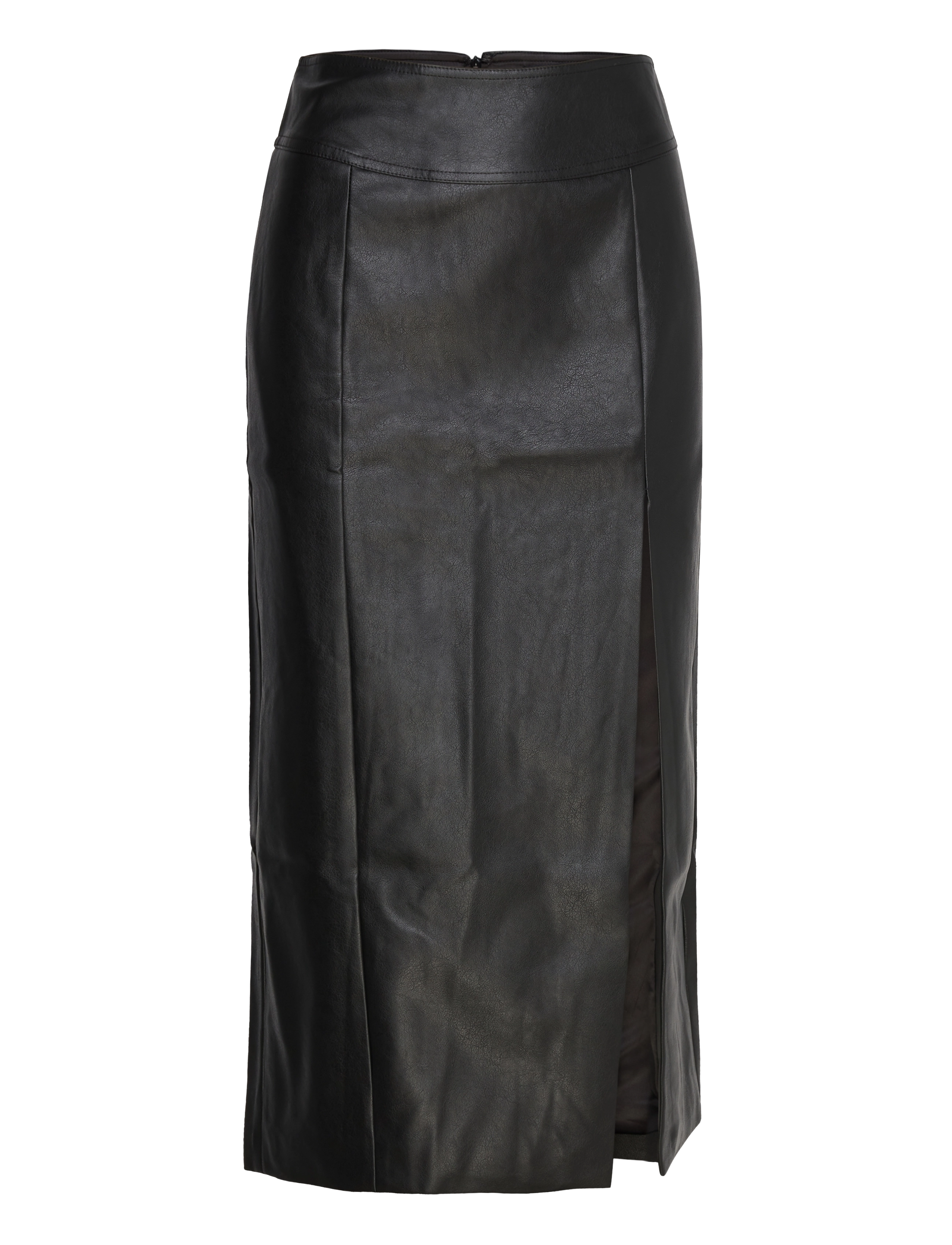Bardot DANTE VEGAN LEATHER MIDI SKIRT - Midiseelikud - BLACK / black