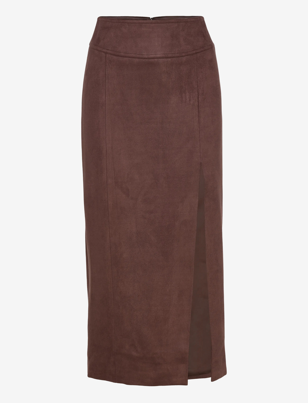 Bardot - DANTE VEGAN SUEDE MIDI SKIRT - midihameet - chocolate - 1