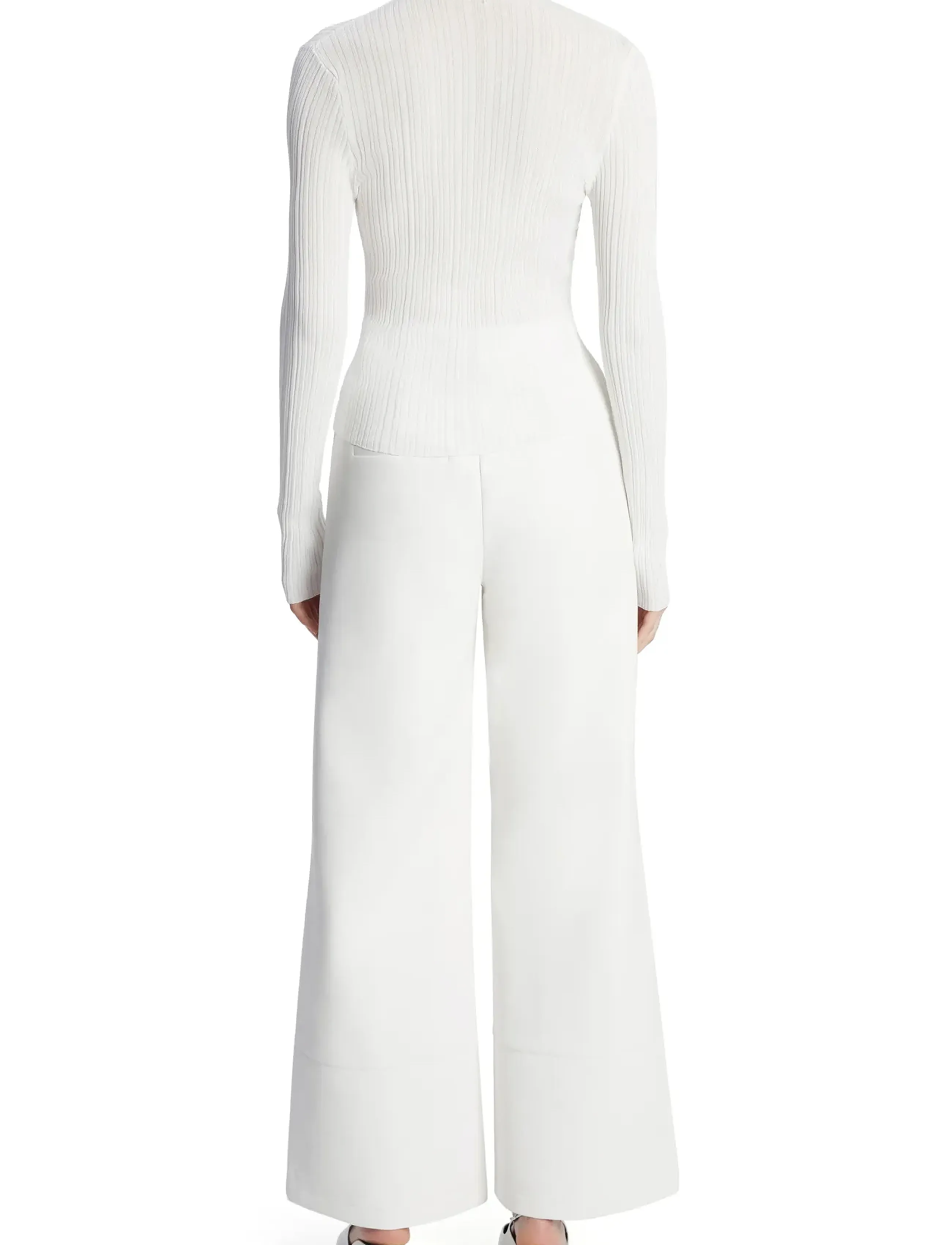 Bardot - MARLOWE PU WIDE LEG PANT - orchid wht - 4
