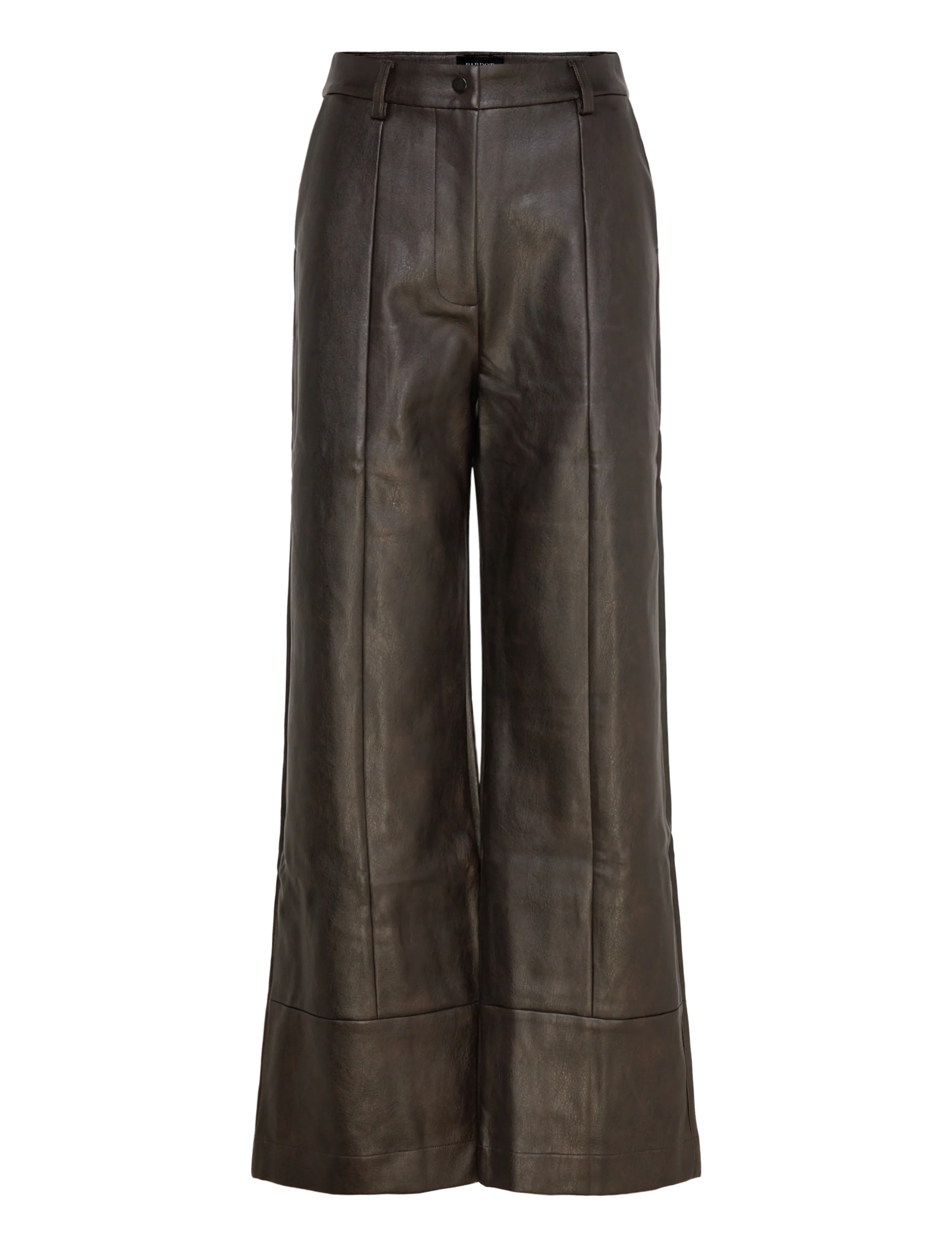 Bardot MARLOWE VEGAN LEATHER PANT - Kläder - DARK CHOCO / brown