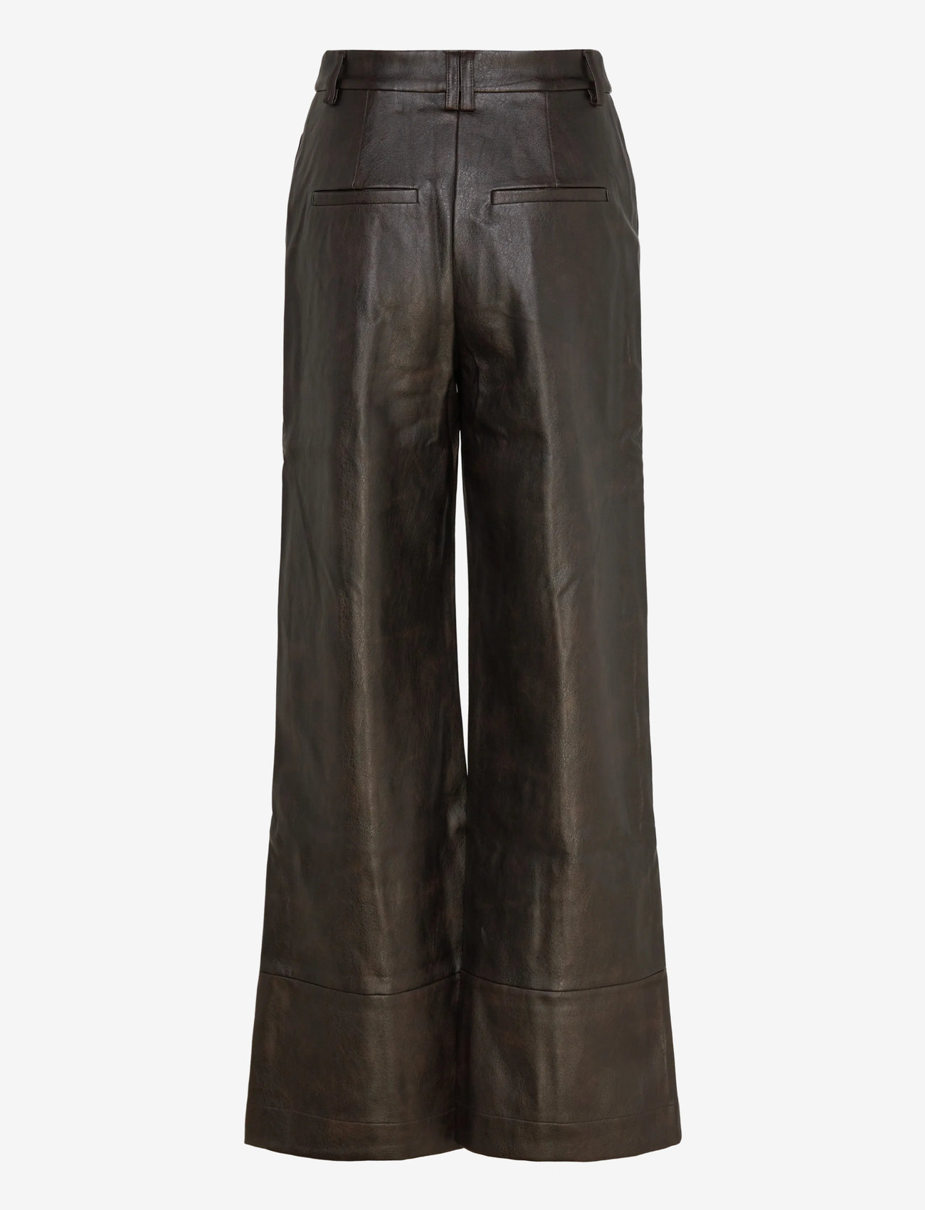 Bardot - MARLOWE VEGAN LEATHER PANT - skinnbyxor - dark choco - 2
