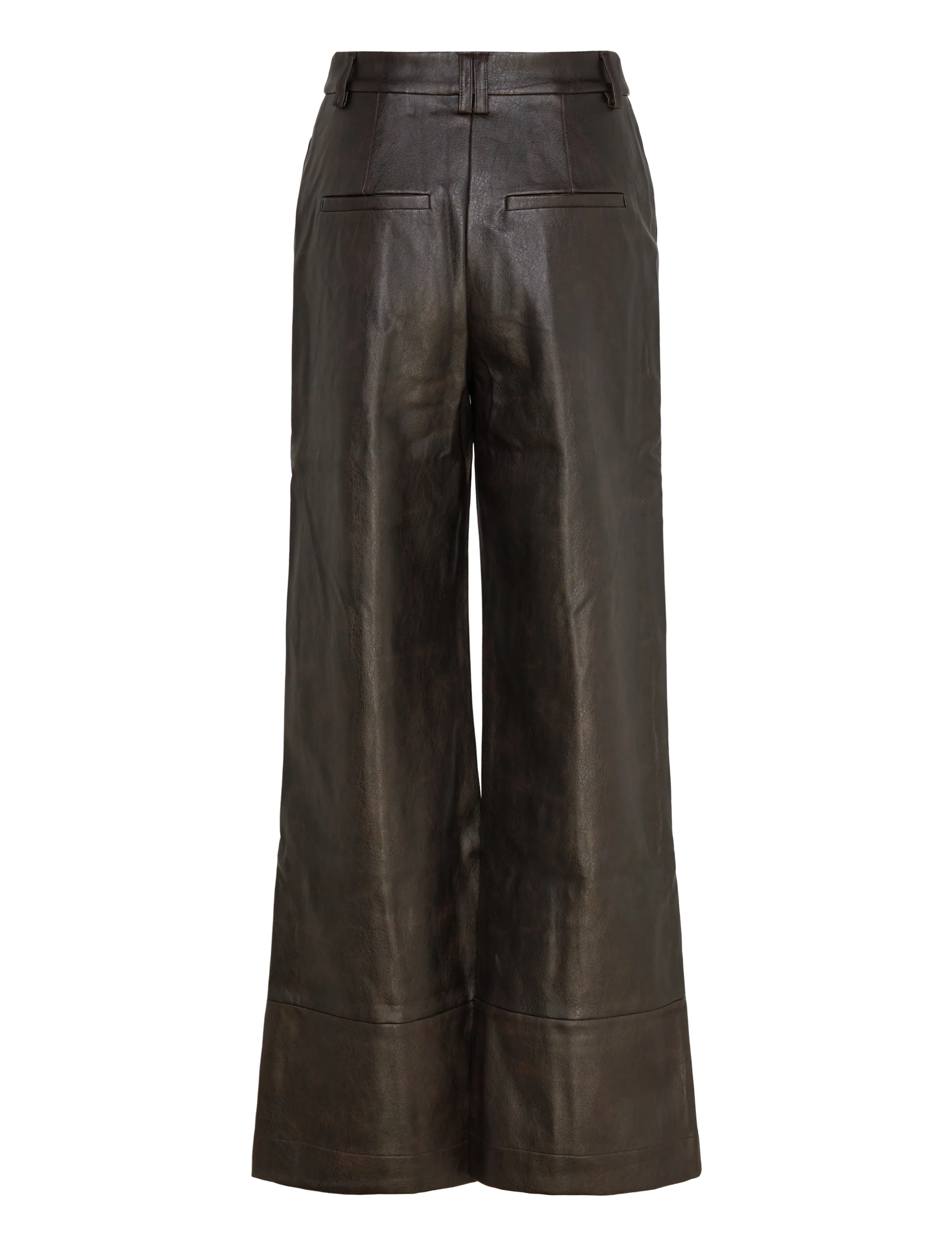 Bardot - MARLOWE VEGAN LEATHER PANT - lederhosen - dark choco - 2