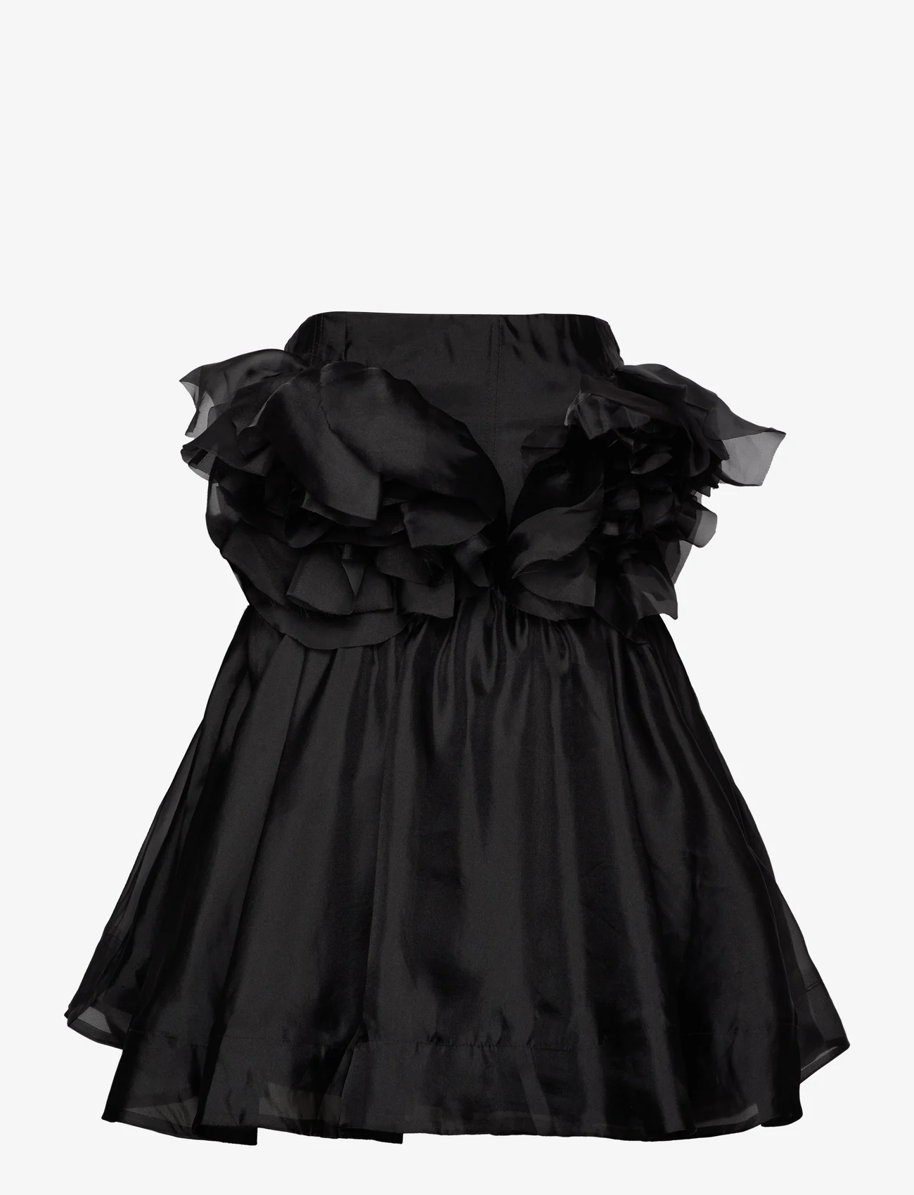 Bardot - FLEURETTE FLOWER MINI DRESS - vakarėlių drabužiai išparduotuvių kainomis - black - 0