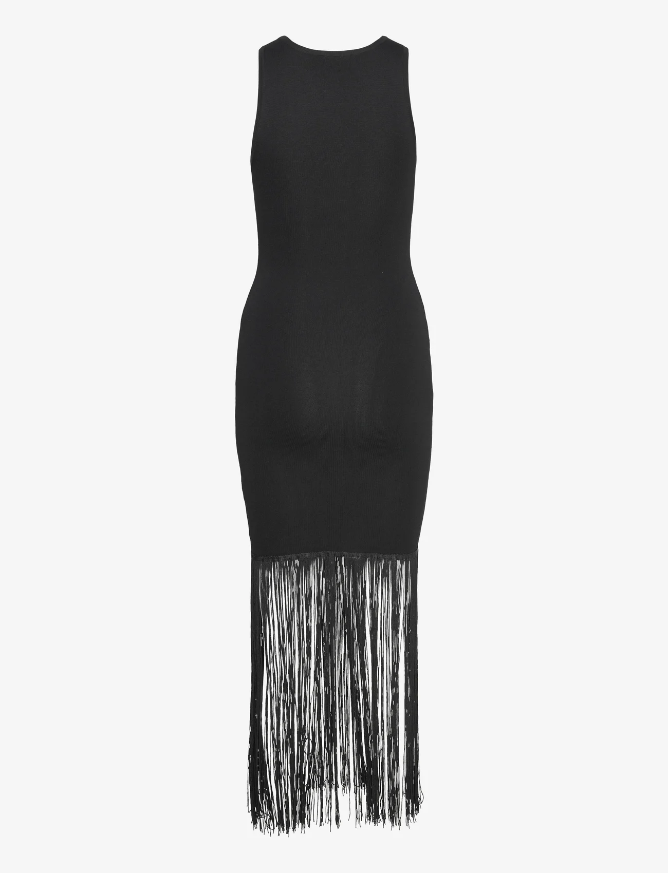 Bardot - TASSEL KNIT DRESS - bodycon dresses - black - 1