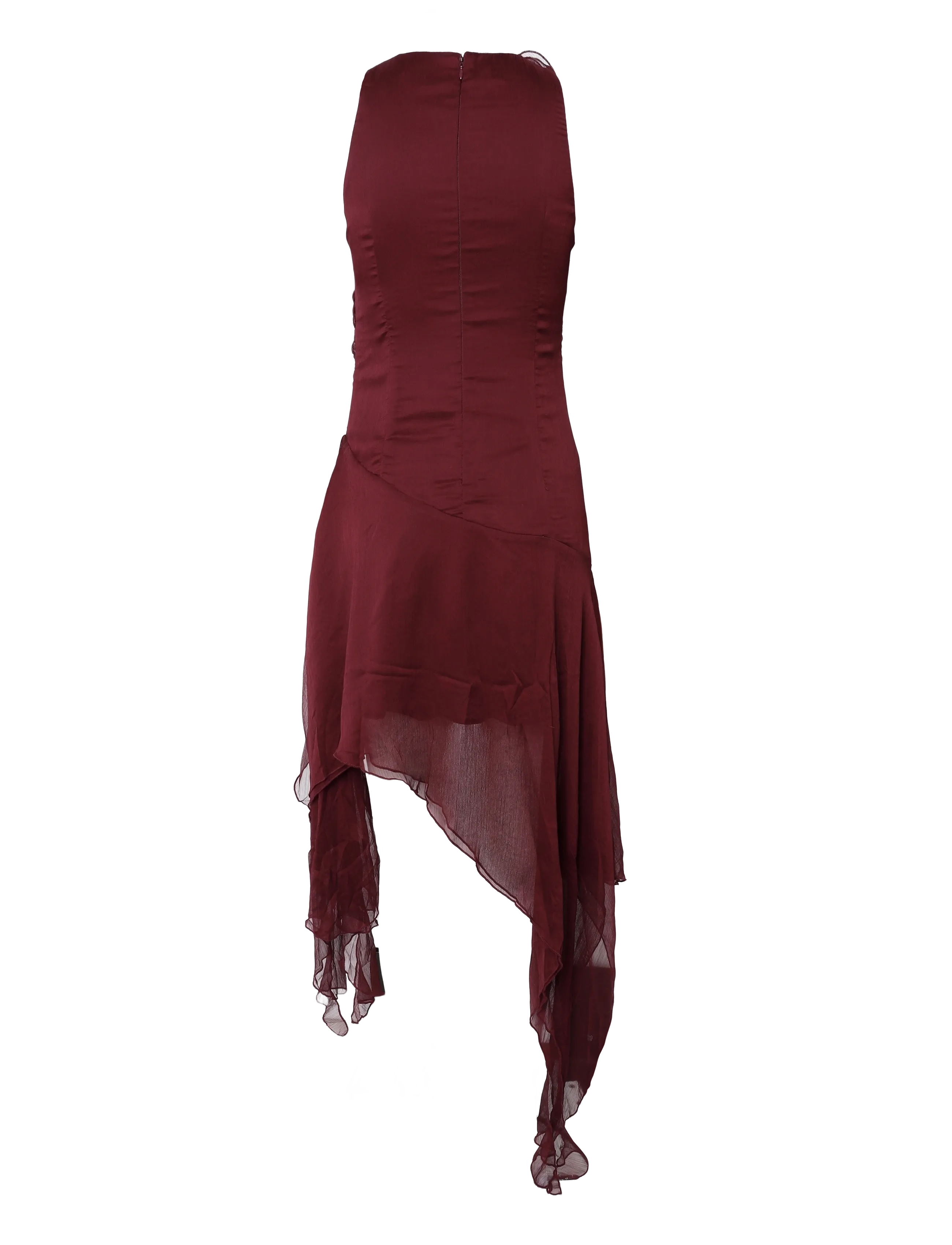 Bardot - IVANA HIGH LOW MINI DRESS - kokteilikleidid - deep plum - 1