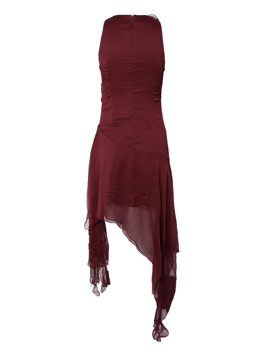 Bardot - IVANA HIGH LOW MINI DRESS - cocktail dresses - deep plum - 1