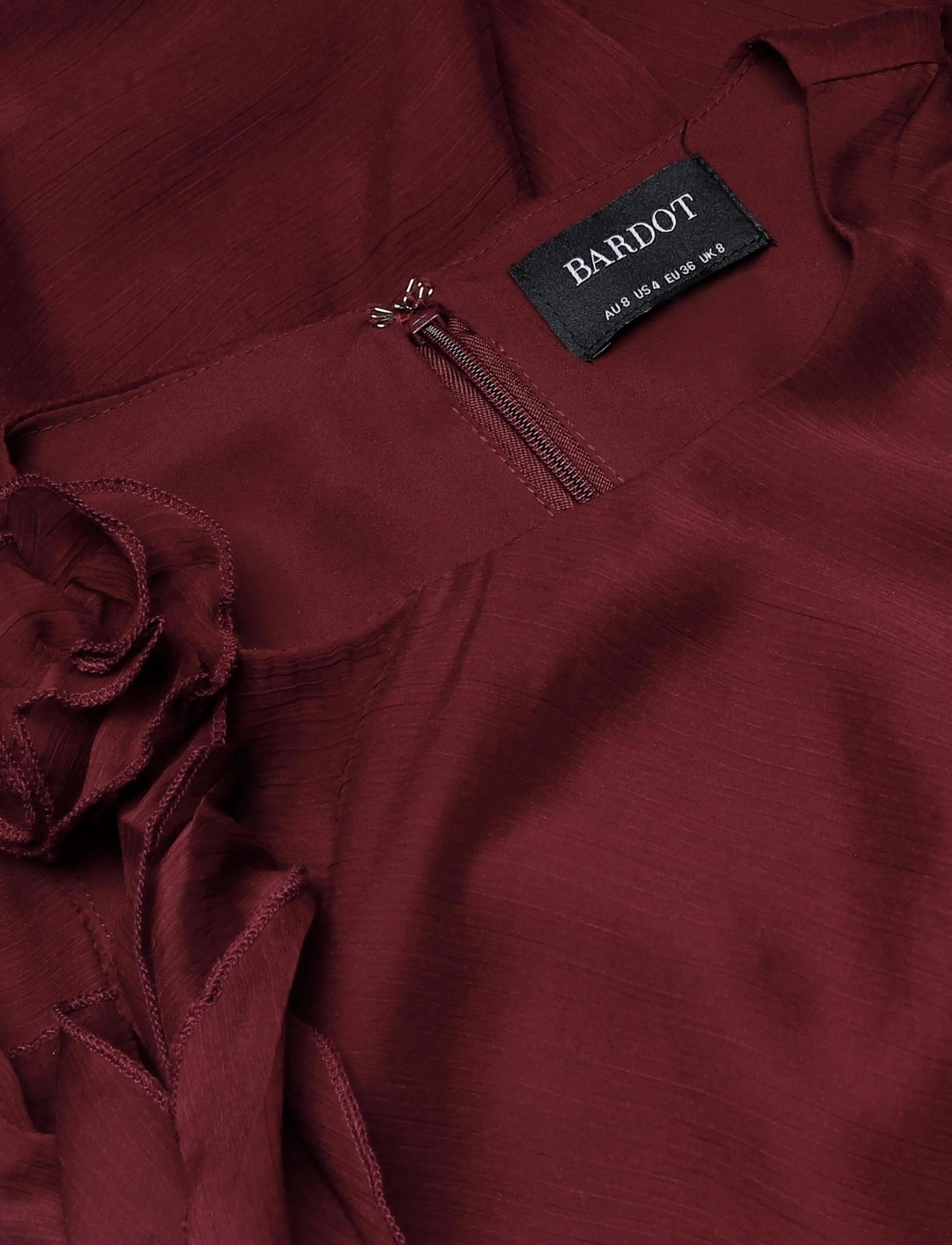 Bardot - IVANA HIGH LOW MINI DRESS - kokteilikleidid - deep plum - 2