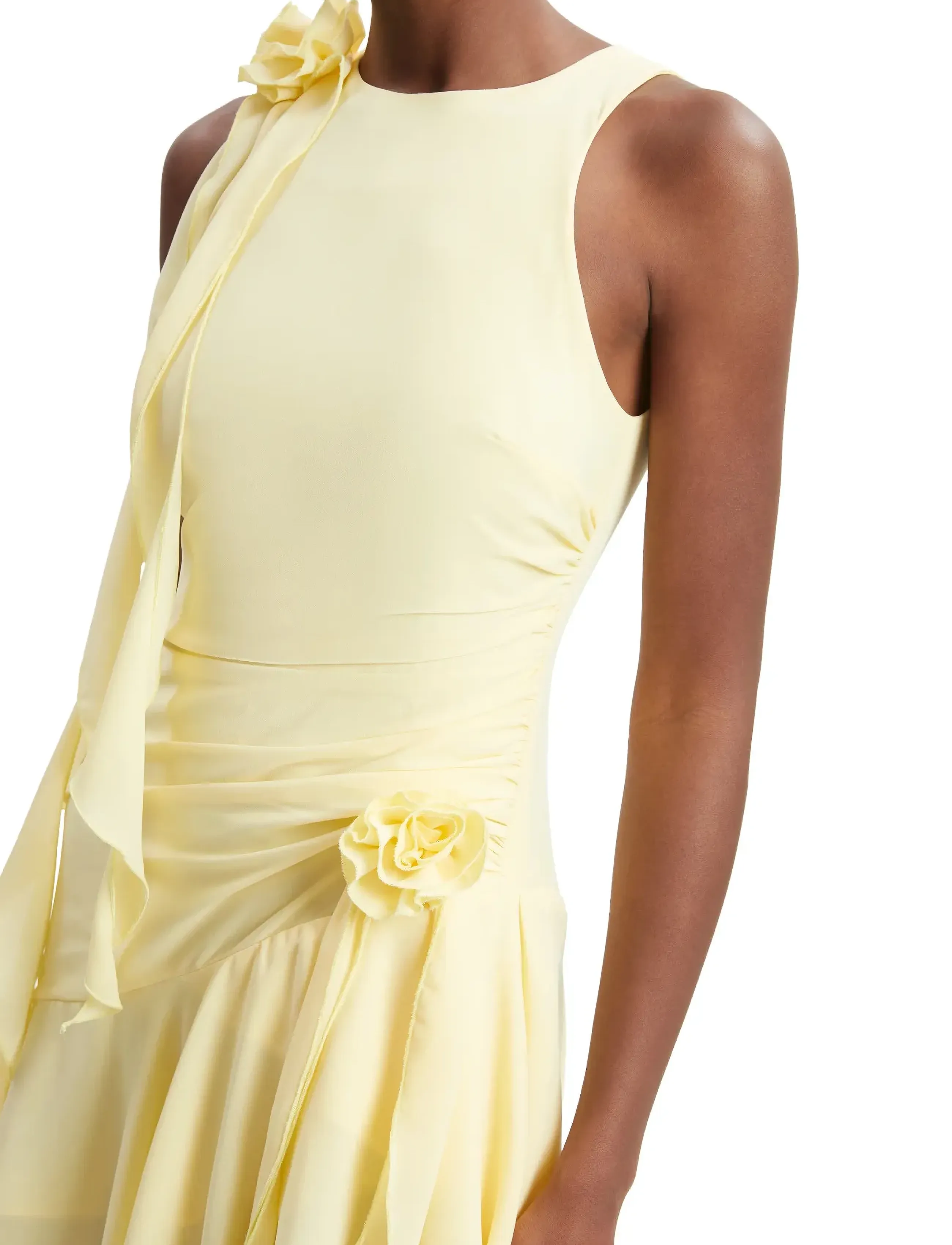 Bardot - IVANA GEORGETTE HIGH LOW DRESS - canary yellow - 5