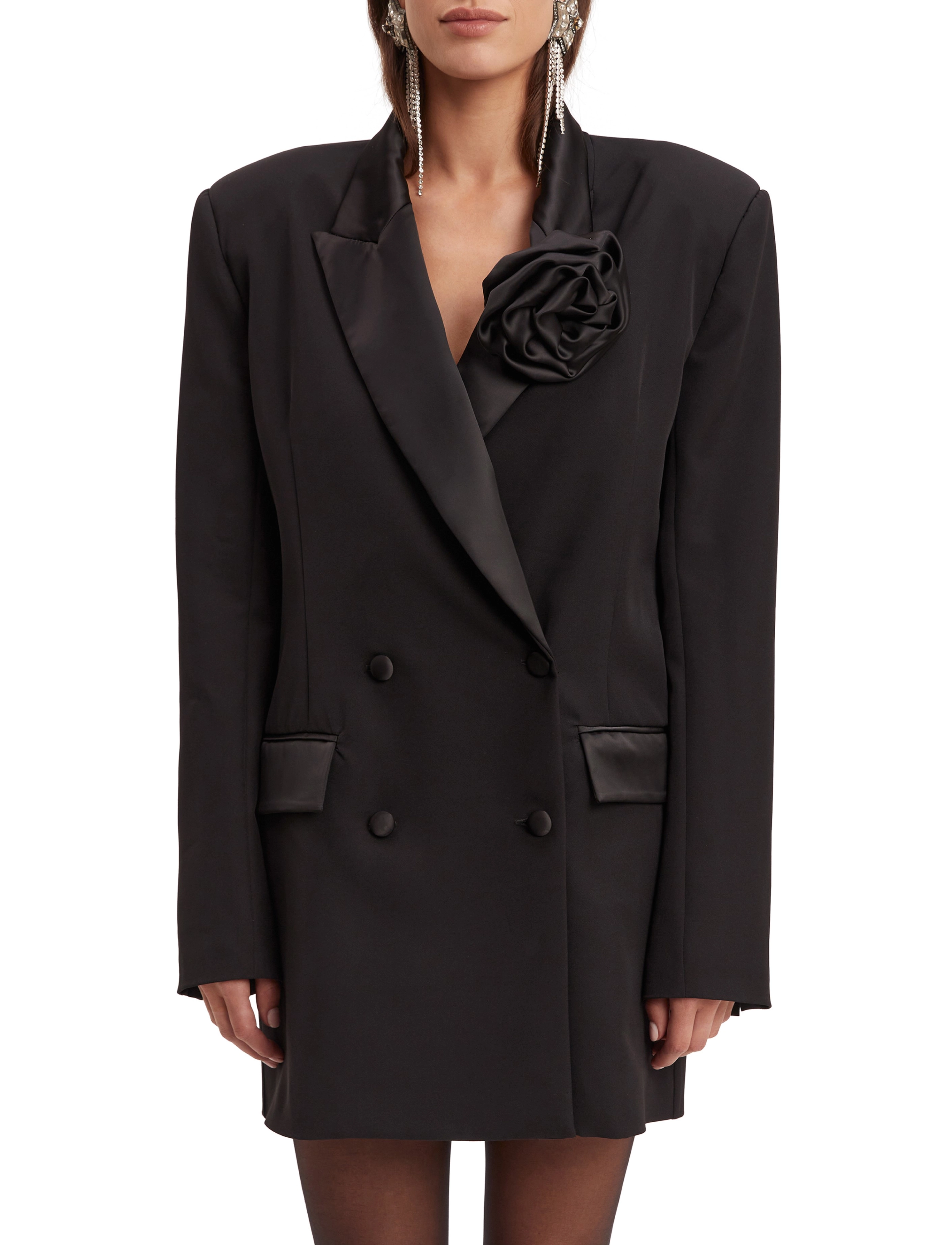 Bardot - JOELLE TUXEDO DRESS - black - 5