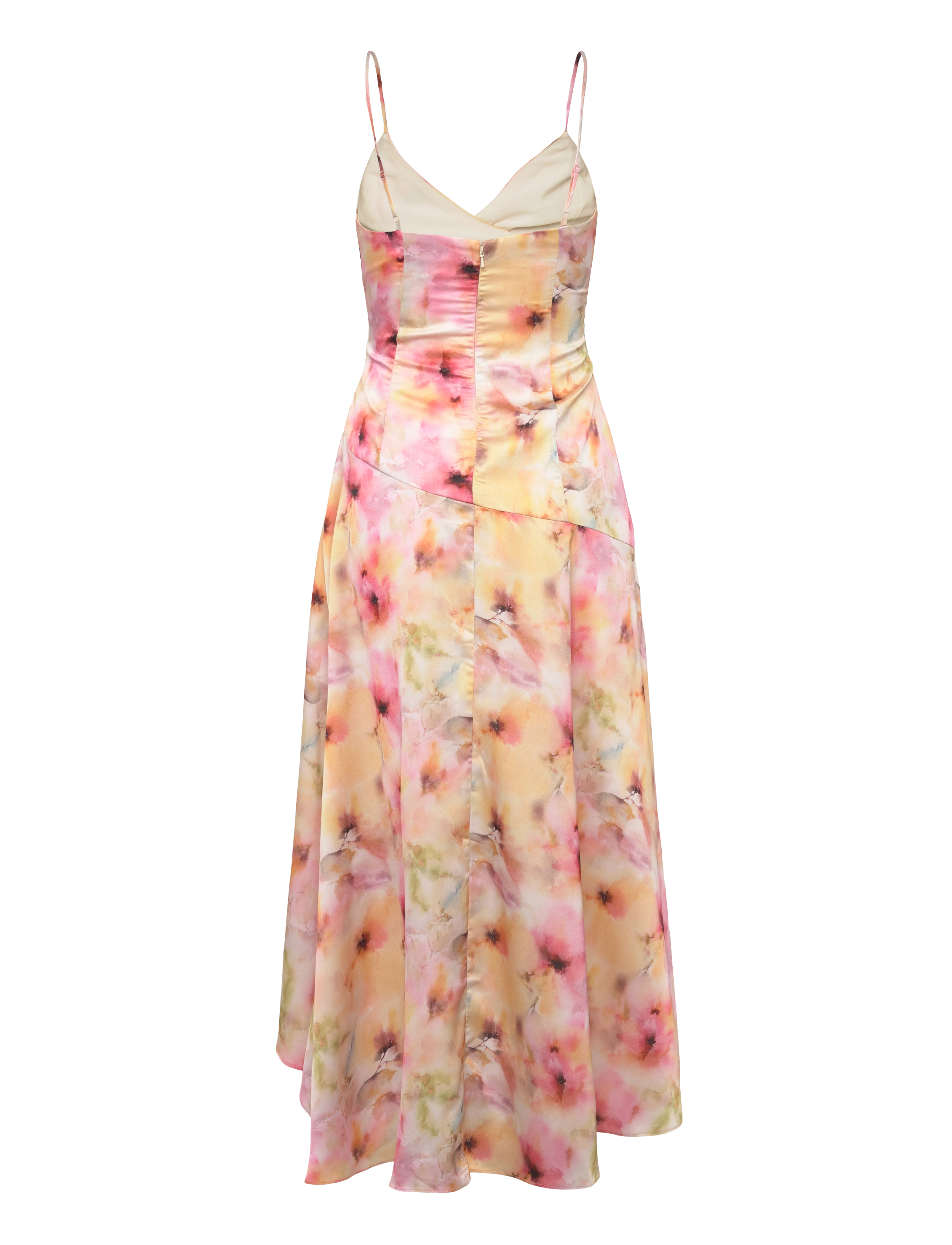 fit & flare party dress Terani Couture 251E4222 V-neck Long Sleeves Fit and Flare Evening Dress Pink / 14