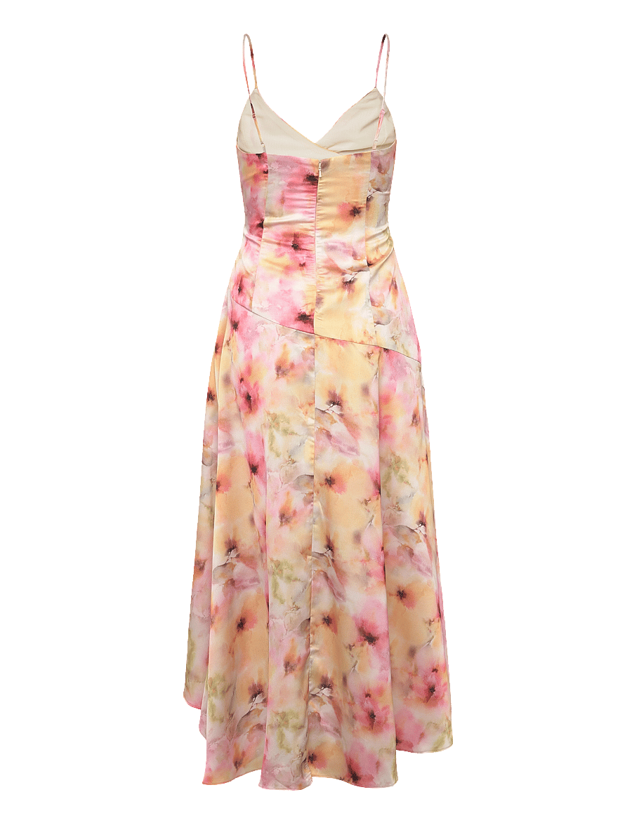 bardot sorella printed midi dress Bardot Sorella Midi Dress in Pink Tie Dye