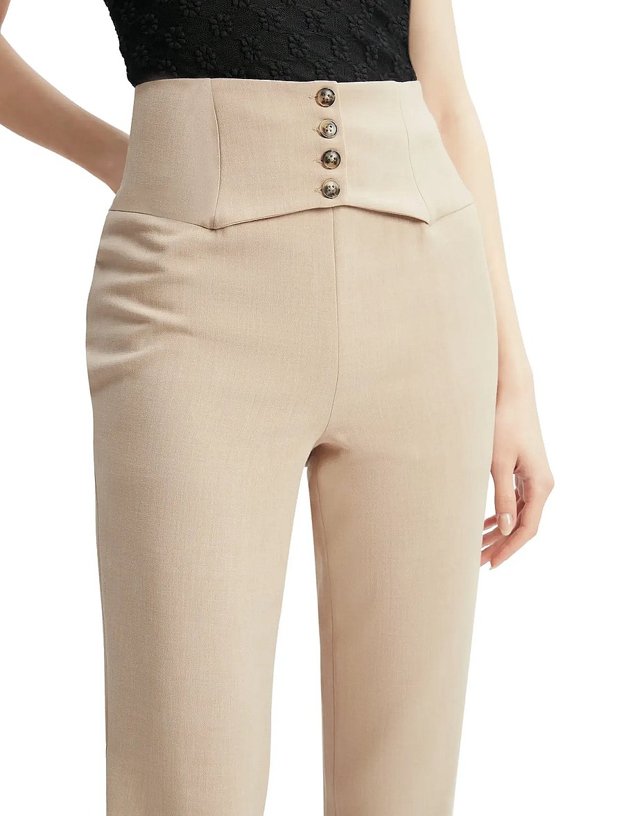 Bardot - CORSET PANT - slim fit-byxor - tan - 4