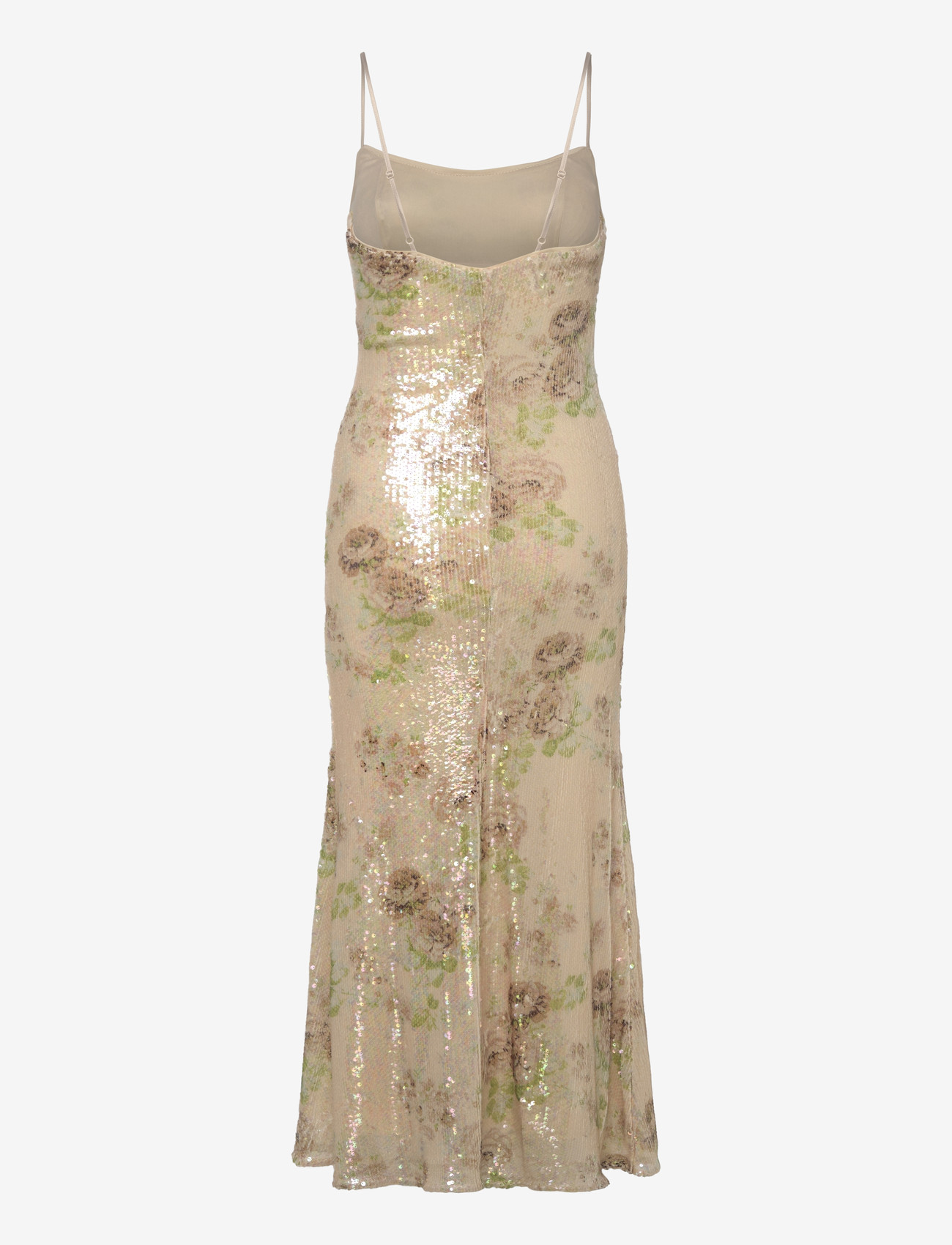 Bardot - ADONI SEQUIN MESH MIDI DRESS - pailletkjoler - beige fl - 1