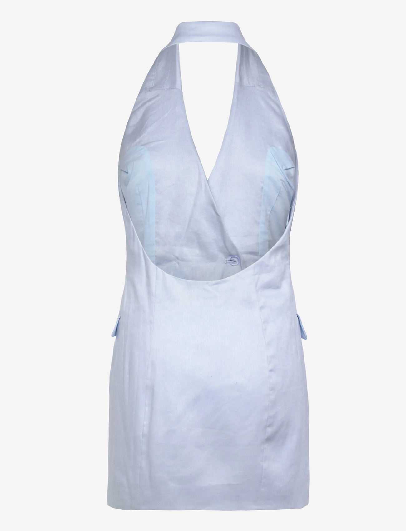 Bardot - FREYA LINEN VEST MINI DRESS - kokteilinės suknelės - soft blue - 2