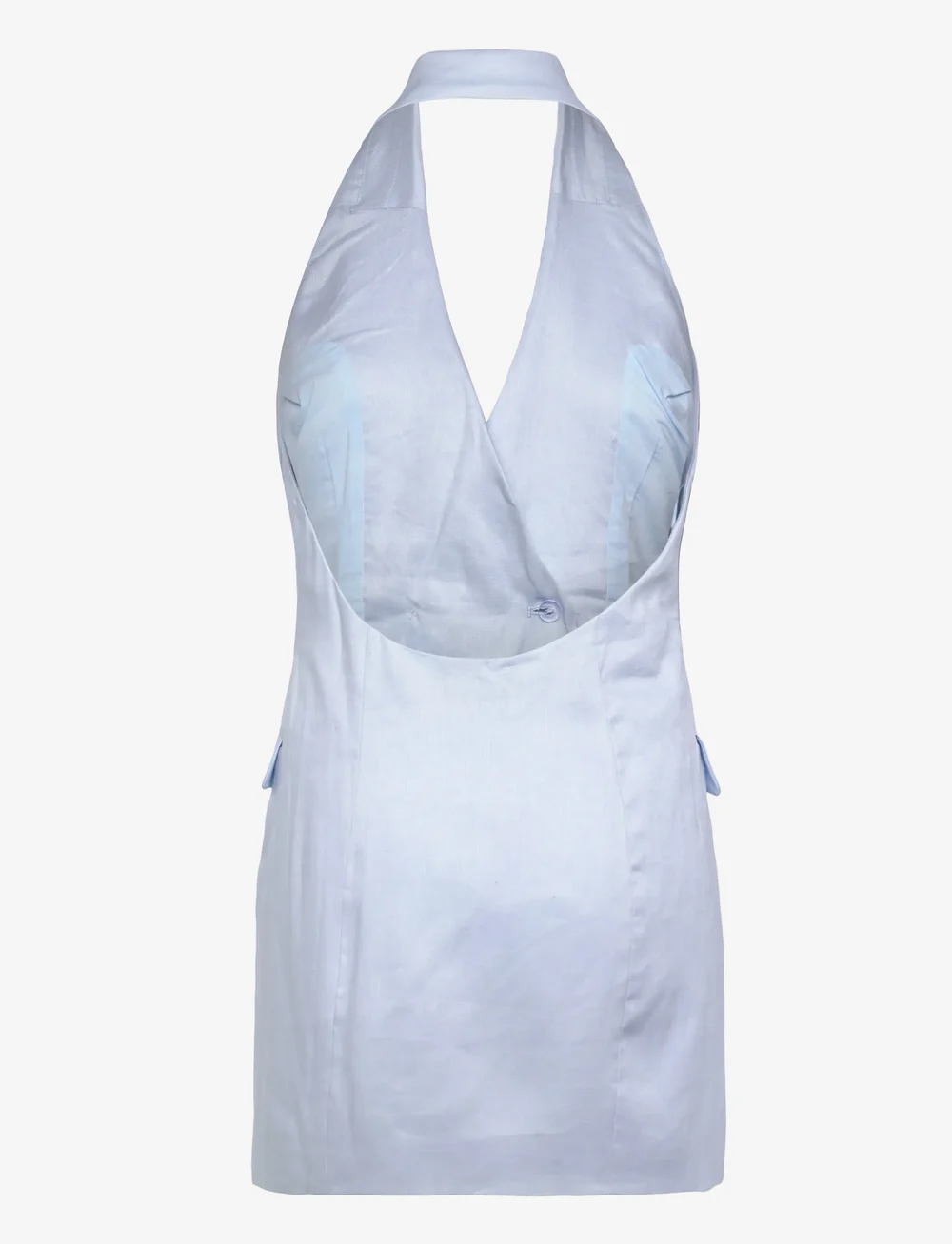 Bardot - FREYA LINEN VEST MINI DRESS - sukienki koktajlowe - soft blue - 2