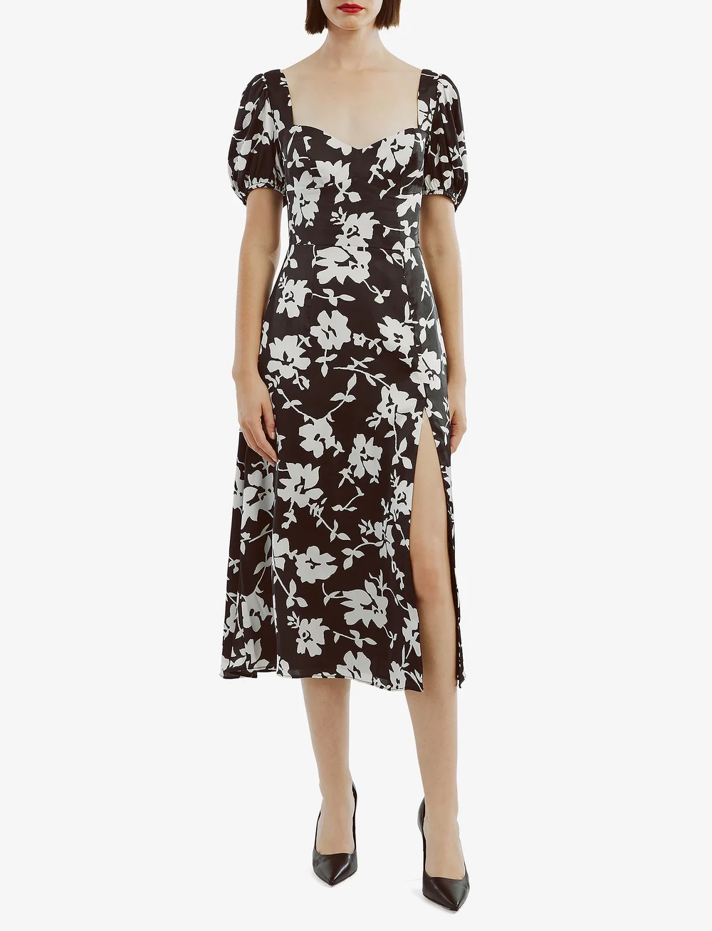 Bardot - GILLIAN MIDI DRESS - midi kjoler - blk floral - 0