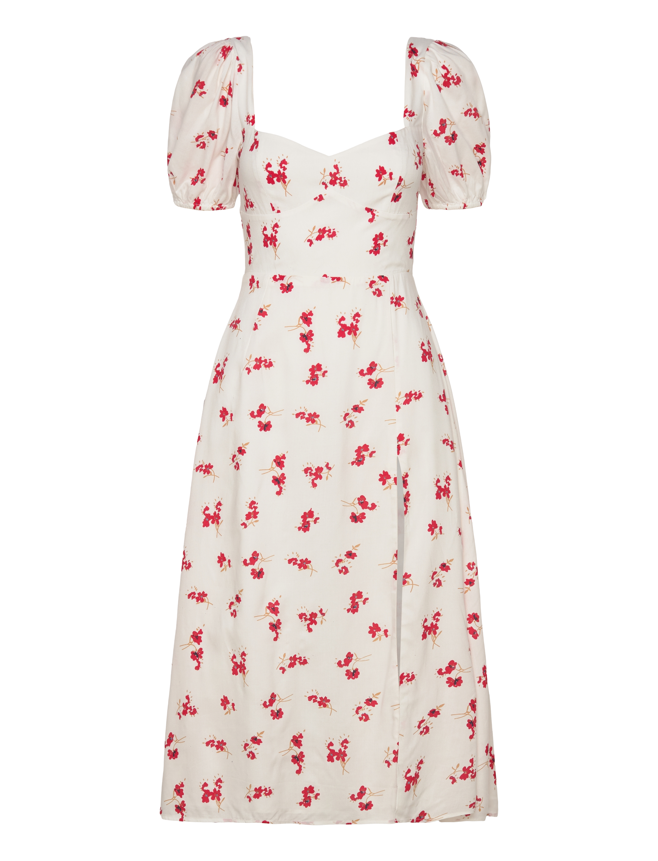 BARDOT Gillian Midi Kleid Weiß - 36 - Damen