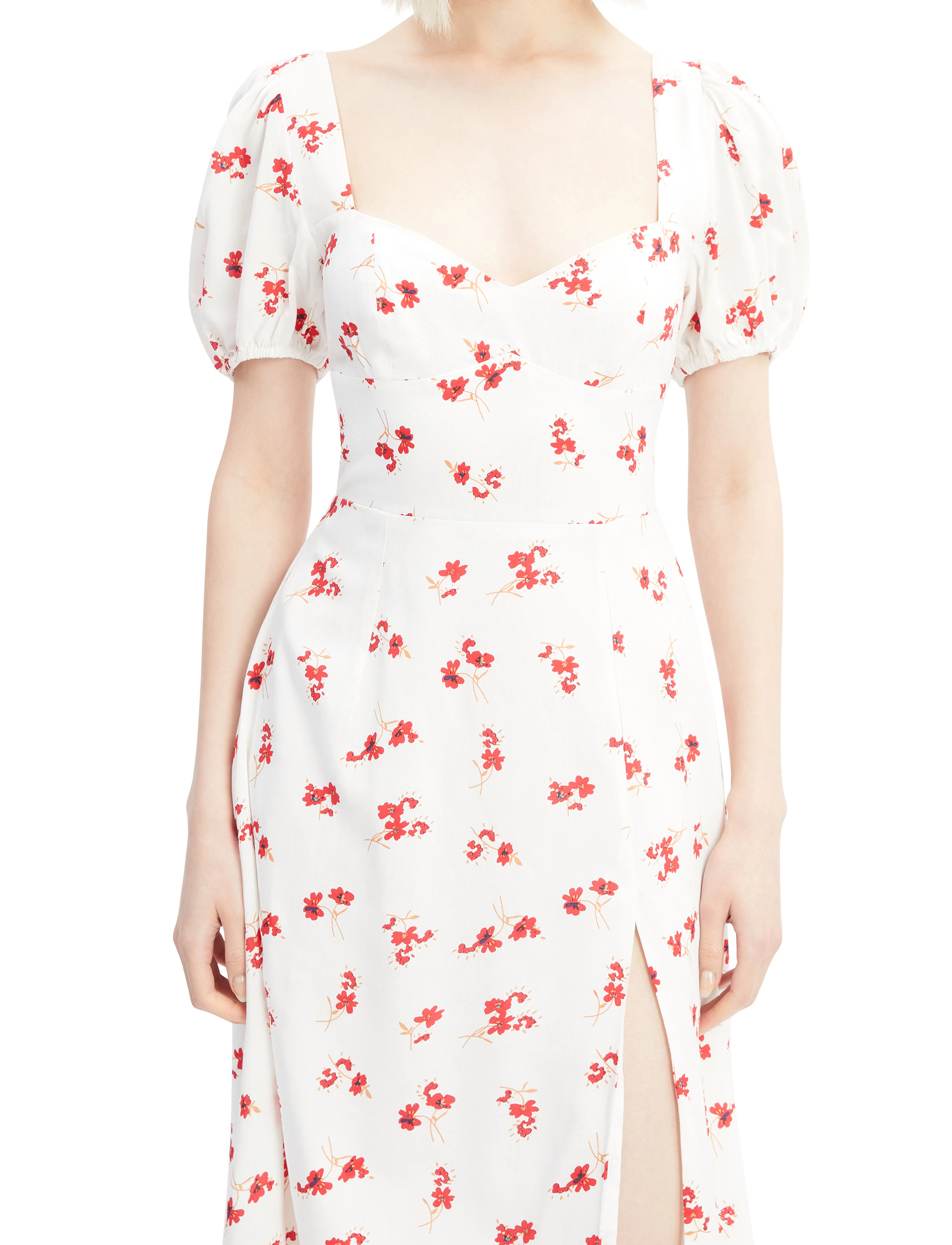 Bardot Gillian Midi Dress, 36, Dresses, Weiß - Knee-length & Midi, Frauen