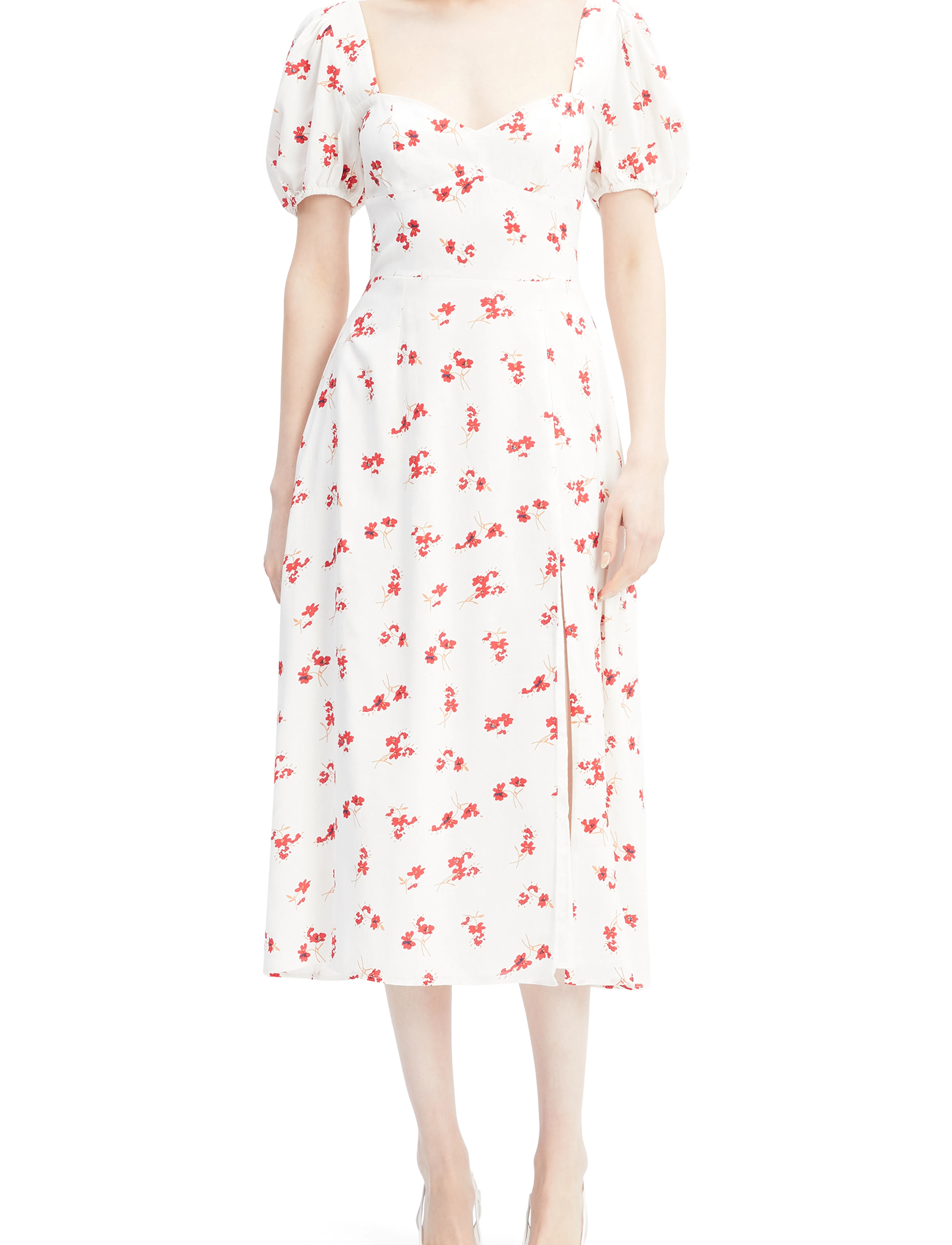 Bardot - GILLIAN MIDI DRESS - konfirmation - summer white floral - 5