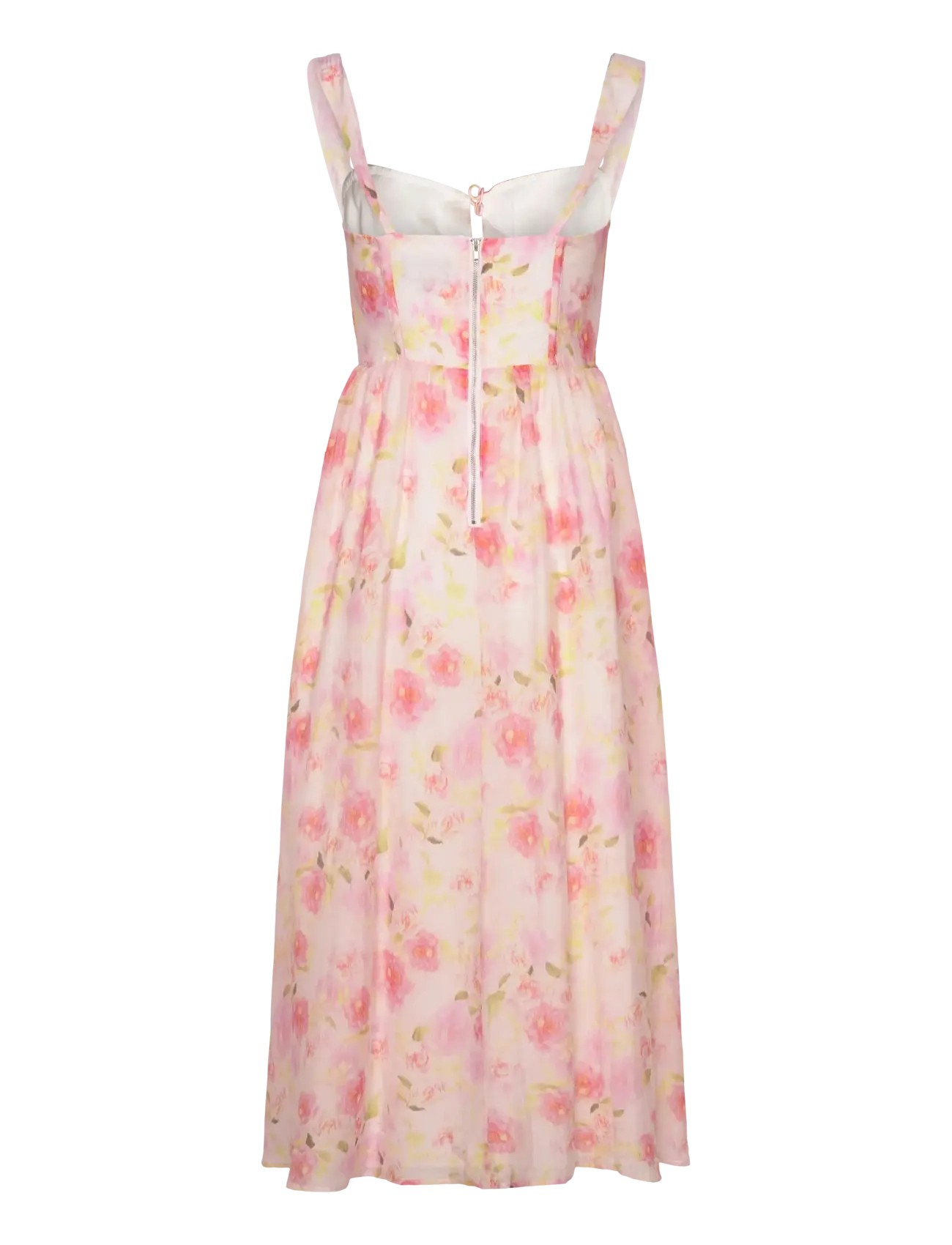 Bardot - ESRA PRINTED MIDI DRESS - pink floral - 1