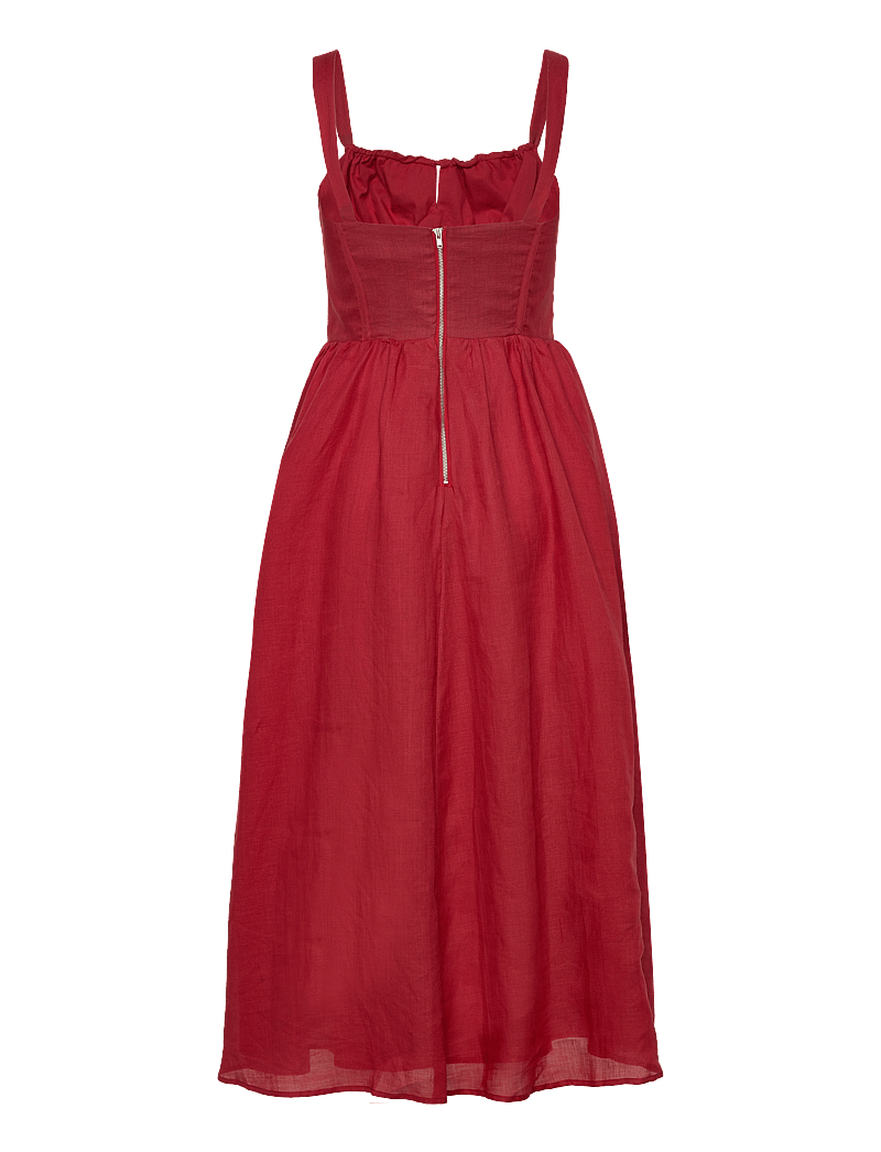 Bardot - ESRA MIDI DRESS - festklänningar - fire red - 2