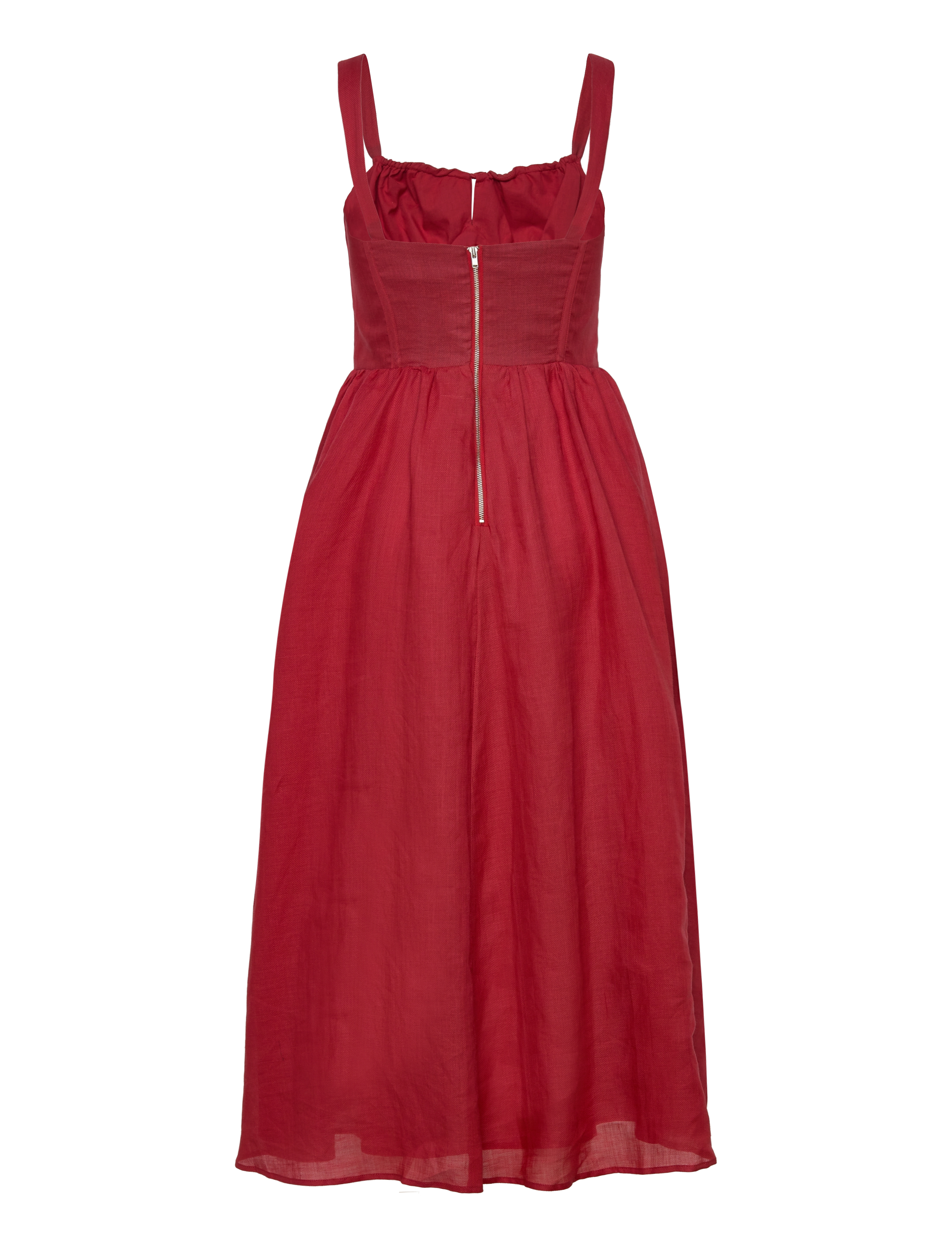 Bardot - ESRA MIDI DRESS - fire red - 2
