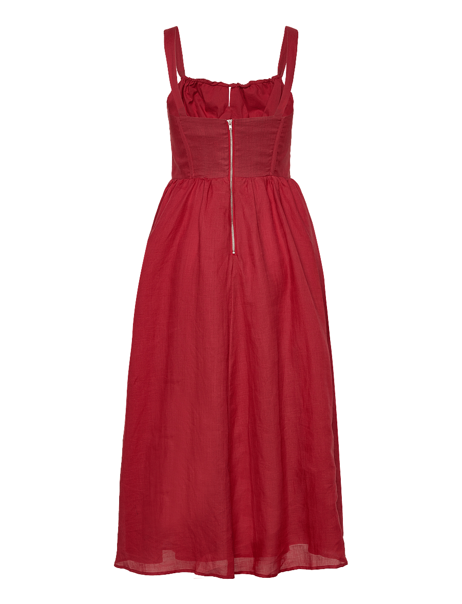 Bardot - ESRA MIDI DRESS - partykleider - fire red - 2