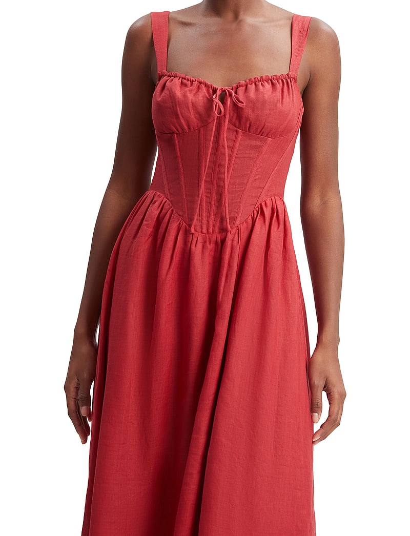 Bardot - ESRA MIDI DRESS - festklänningar - fire red - 3